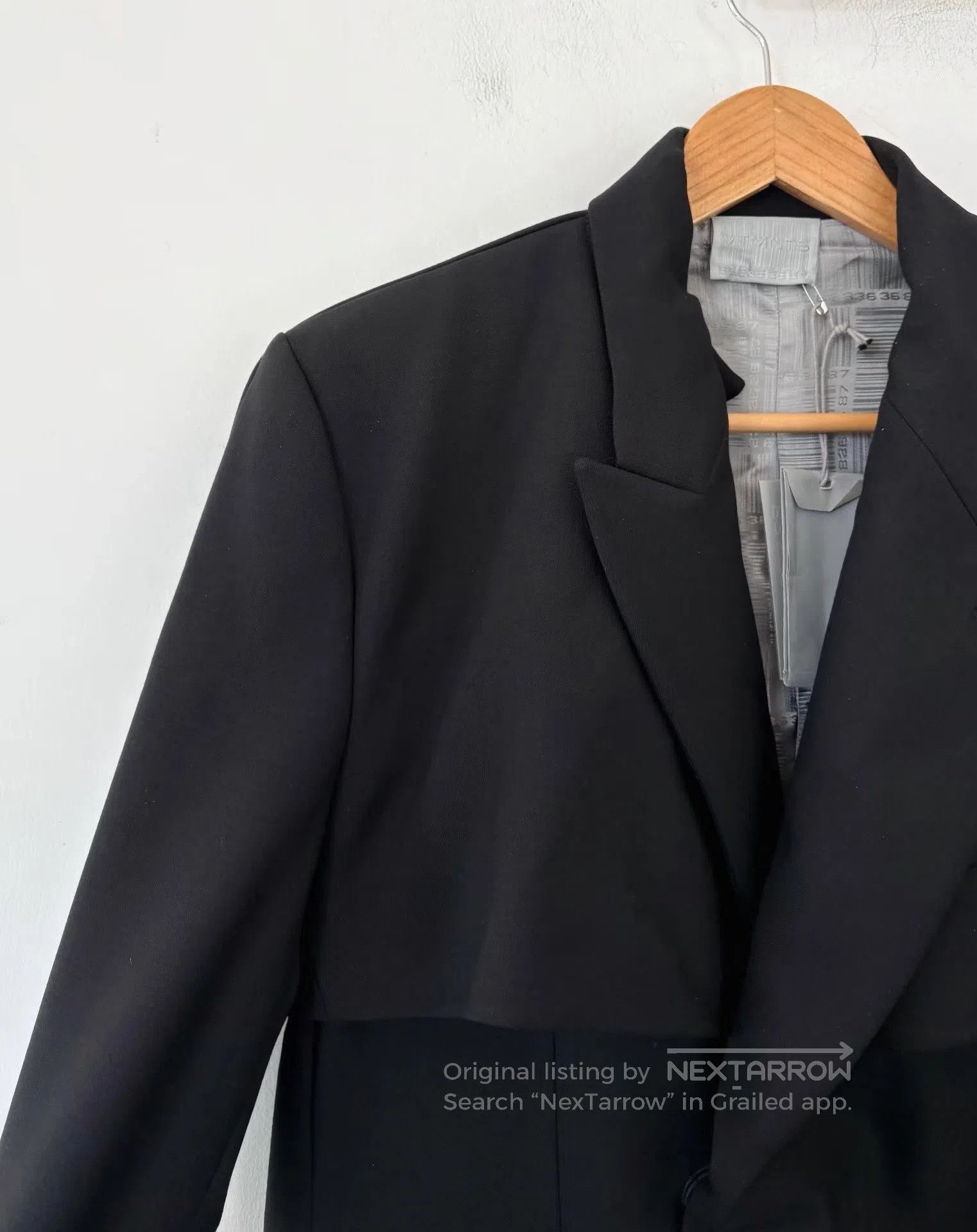 Vetements Black Layered Collar Blazer. Size US M / EU 48-50 / 2 - 9 Thumbnail