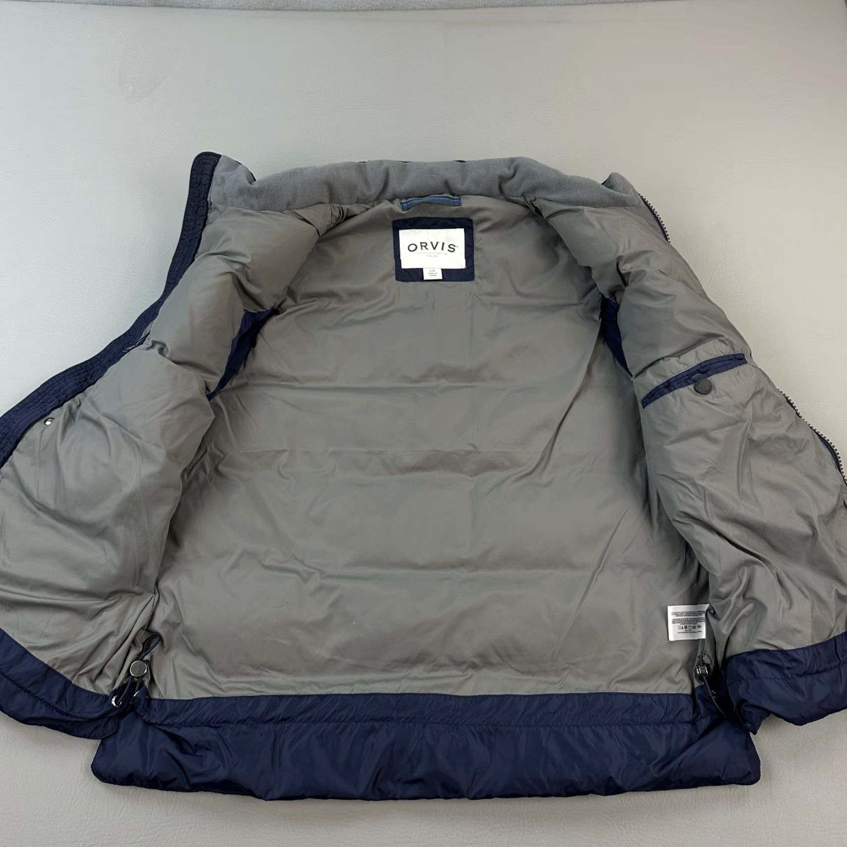 Orvis Orvis Essex Vest Mens Large Navy Full Zip Snap Duck Down Quilted Puffer Outdoor Size US L / EU 52-54 / 3 - 5 Thumbnail