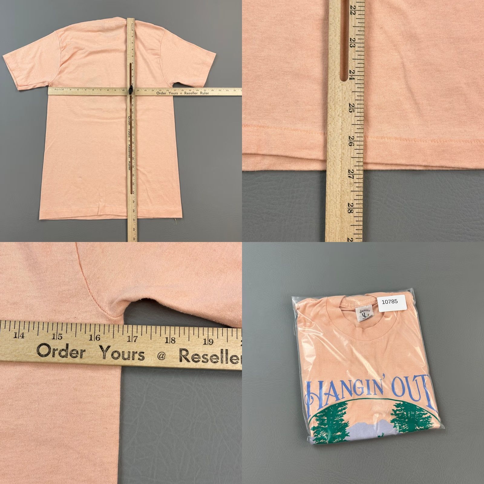 Vintage VINTAGE Birdlegs Shirt Mens Large Peach Blowing Rock NC Single Stich USA 90s Size US L / EU 52-54 / 3 - 8 Thumbnail