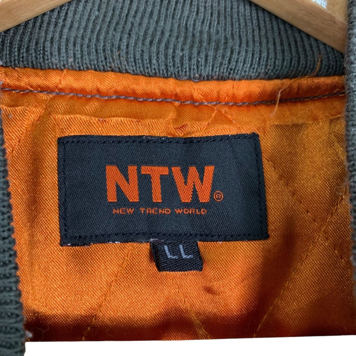 Japanese Brand NTW New Trend World Gray Washed Bomber Jacket #1084-C49 Size US L / EU 52-54 / 3 - 16 Thumbnail