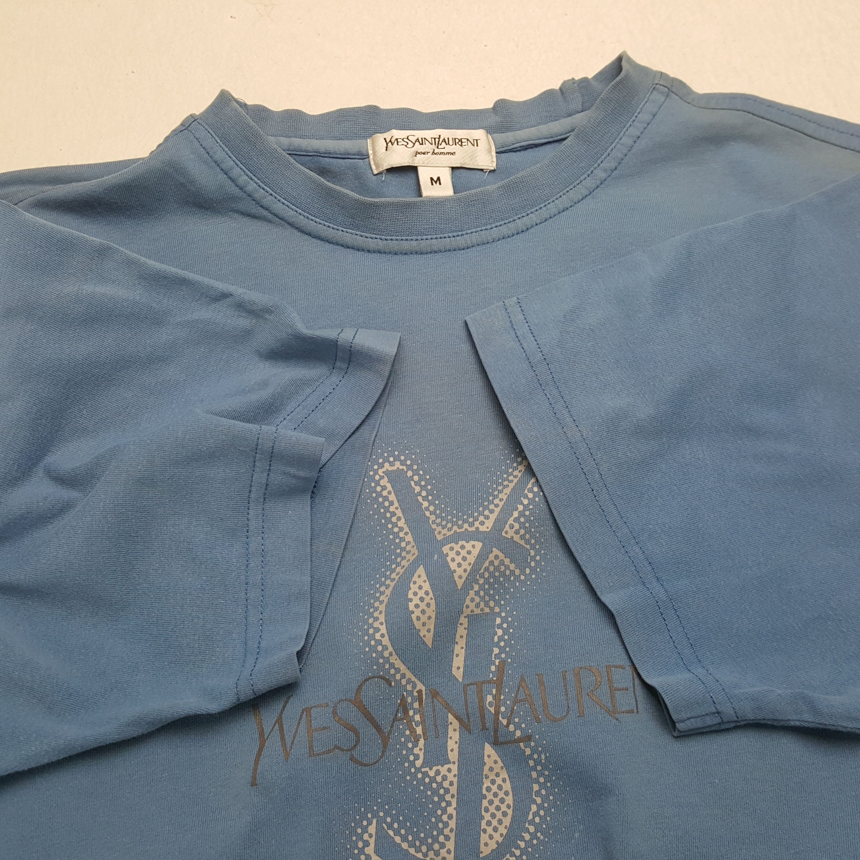 Vintage × Yves Saint Laurent Vintage YVES SAINT LAURENT Italian Fashion Brand T-Shirts Size US L / EU 52-54 / 3 - 6 Thumbnail