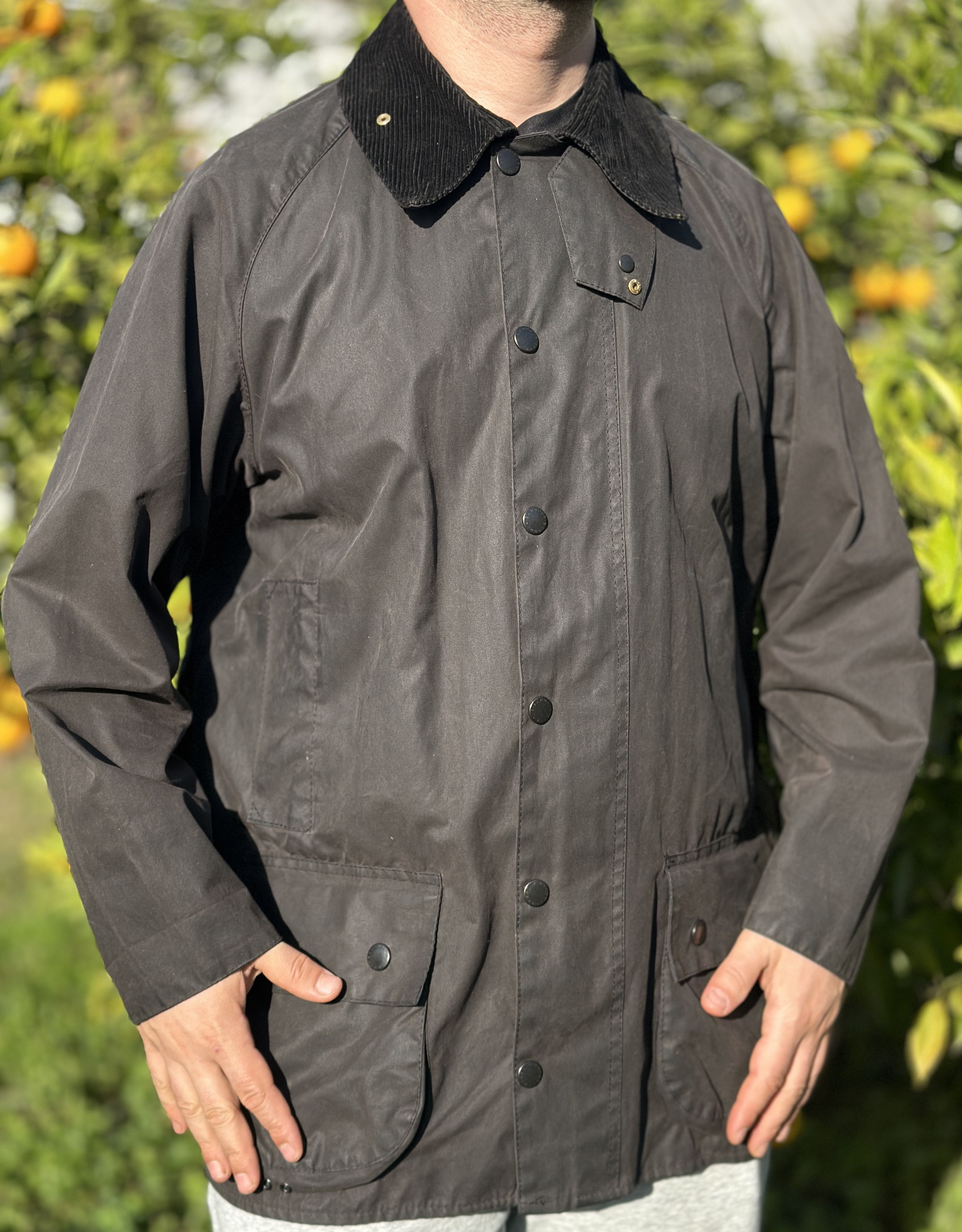 Barbour Barbour Classic Beaufort Waxed Jacket Collar Size C42 107 Size US L / EU 52-54 / 3 - 6 Thumbnail