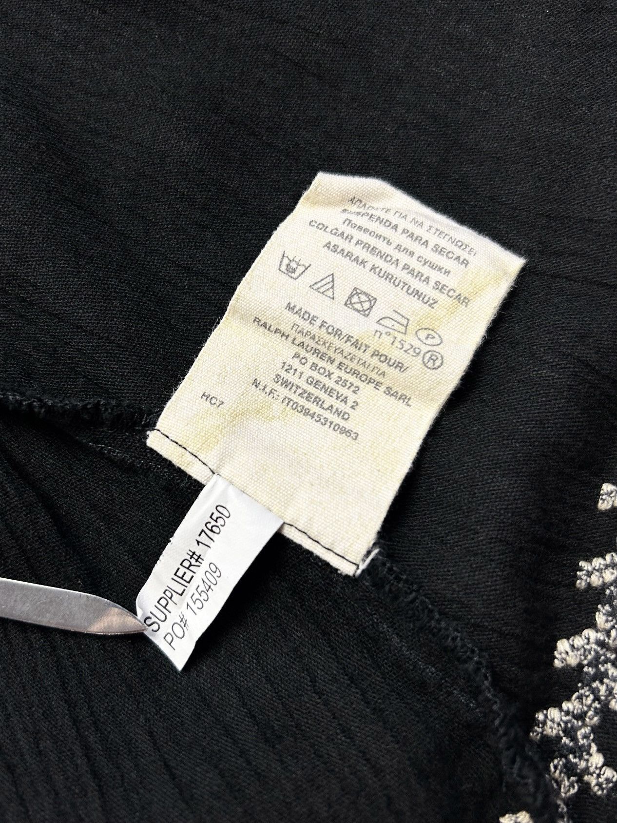 Denim & Supply Ralph Lauren Rare Ralph Lauren Denim Supply Blouse Black Embroidery Boho Size XXS / US 00 / IT 34 - 12 Thumbnail