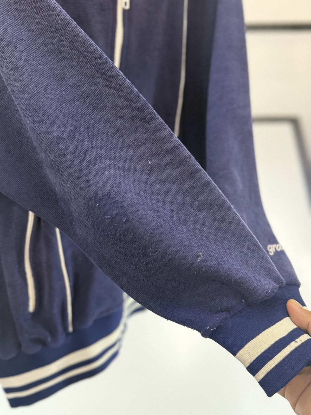 Vintage 🔥 Vintage 80's Germany Grasshoppers Velour Track Jacket - L Size US L / EU 52-54 / 3 - 8 Thumbnail
