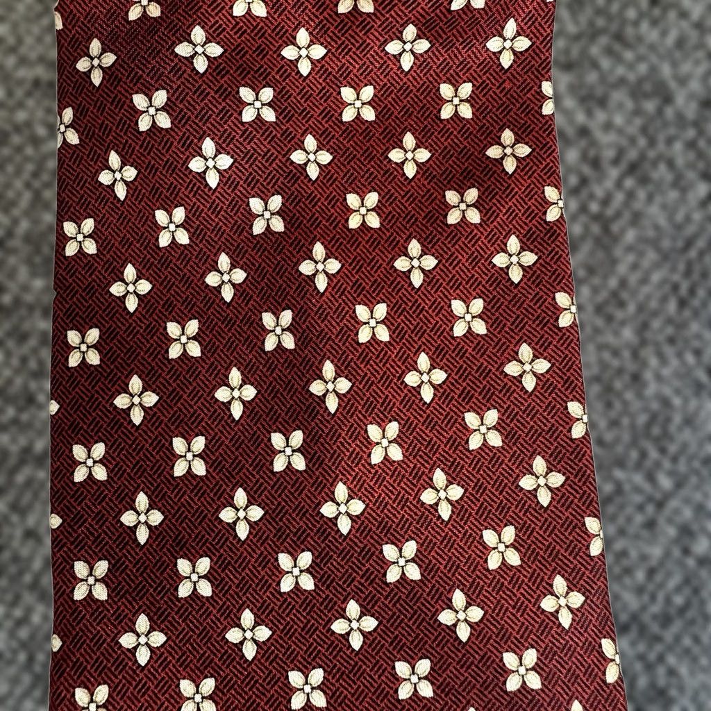 Hugo Boss HUGO BOSS Tie Silk Red Glossy Design 58x3.75” Men Designer Size ONE SIZE - 1 Thumbnail