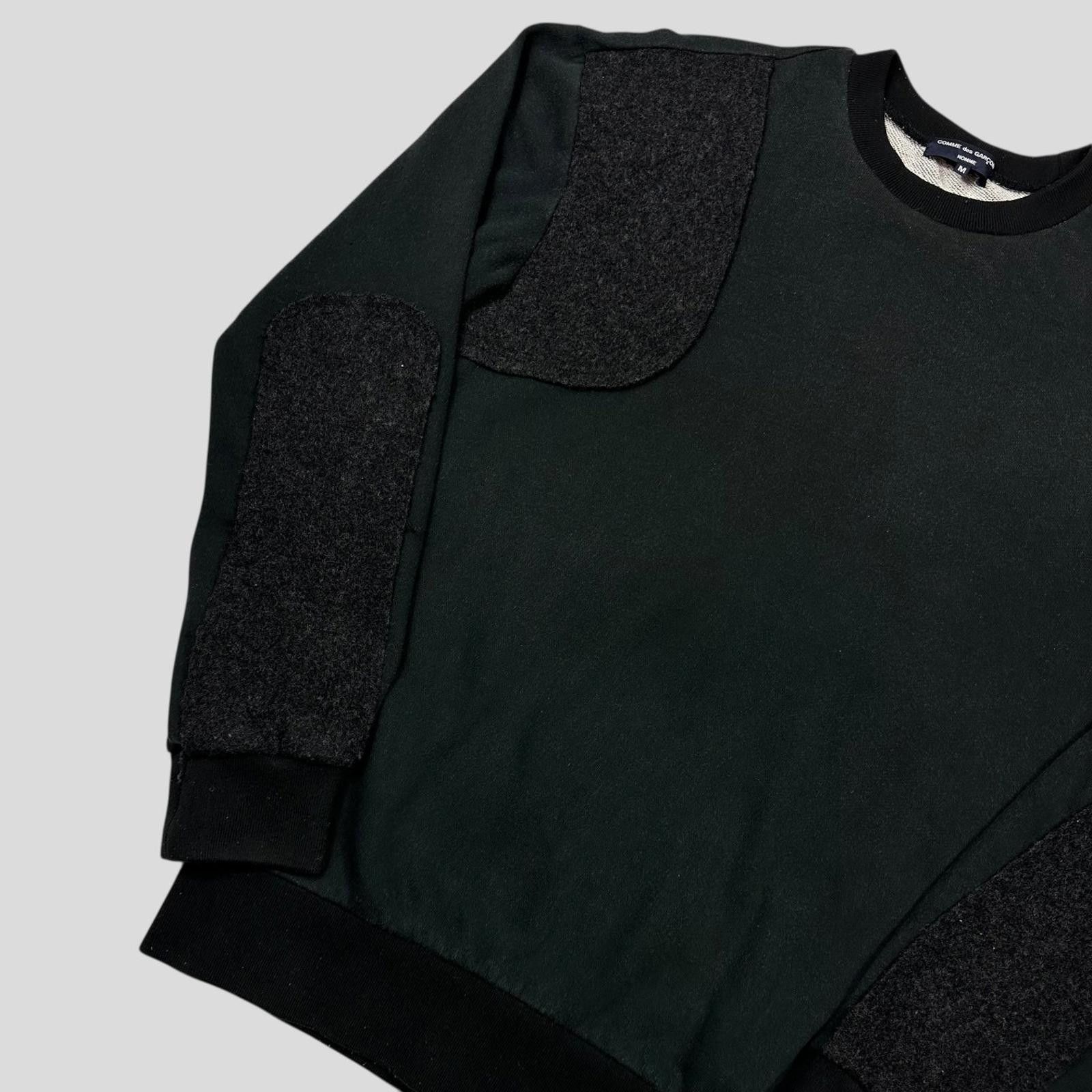 Comme des Garcons Comme Des Garçons Homme 2007 Wool Panelled Sweatshirt - M/L Size US M / EU 48-50 / 2 - 3 Thumbnail