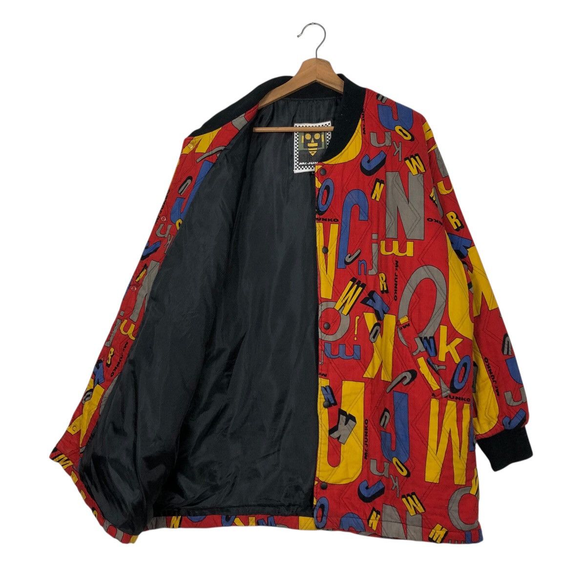 Japanese Brand Vintage Mr. JUNKO 90s Pop-Art Letter Print Bomber Jacket Size US L / EU 52-54 / 3 - 12 Thumbnail