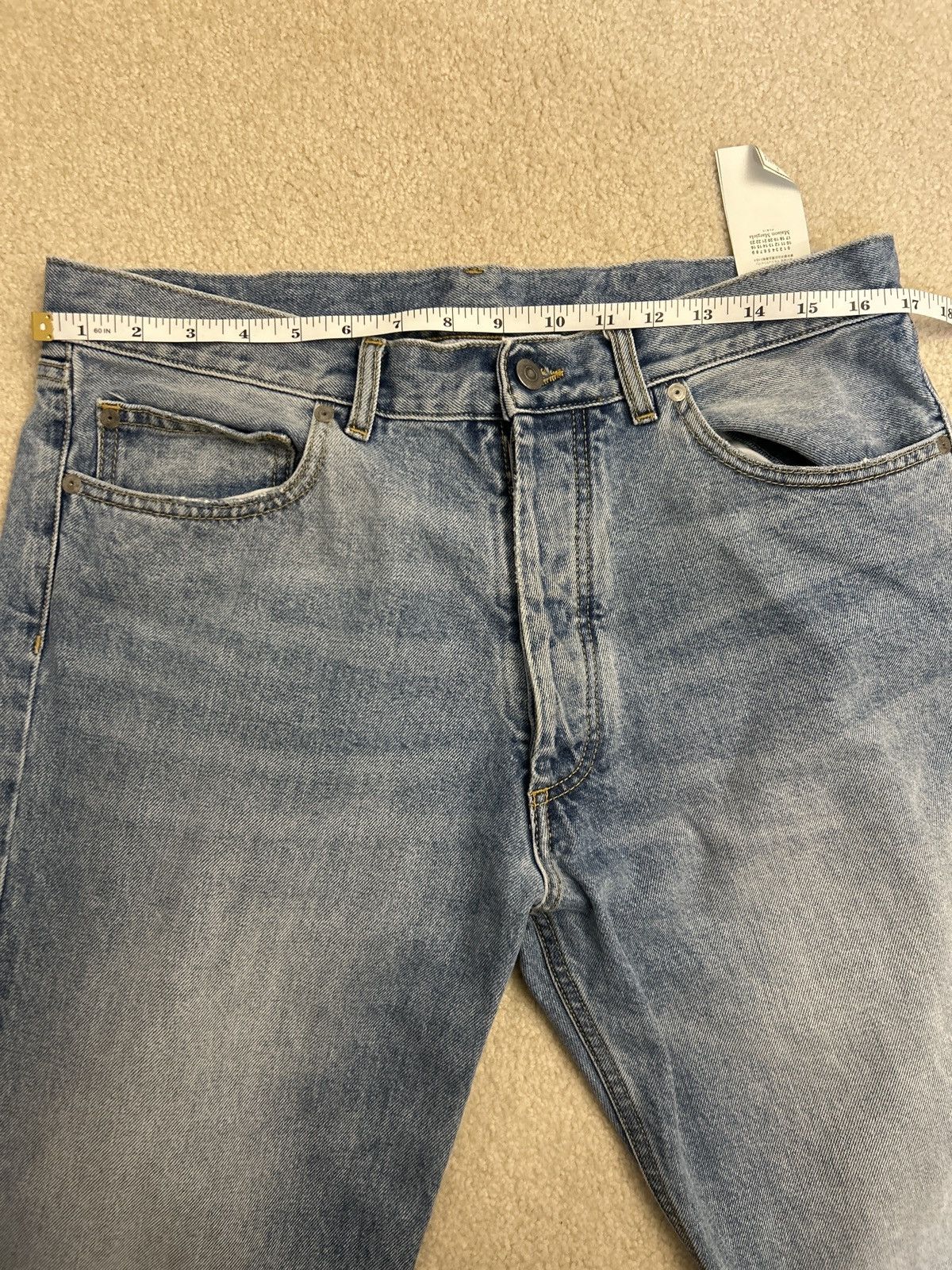 Maison Margiela Maison Margiela Straight Leg Washed Jeans Size US 34 / EU 50 - 10 Thumbnail