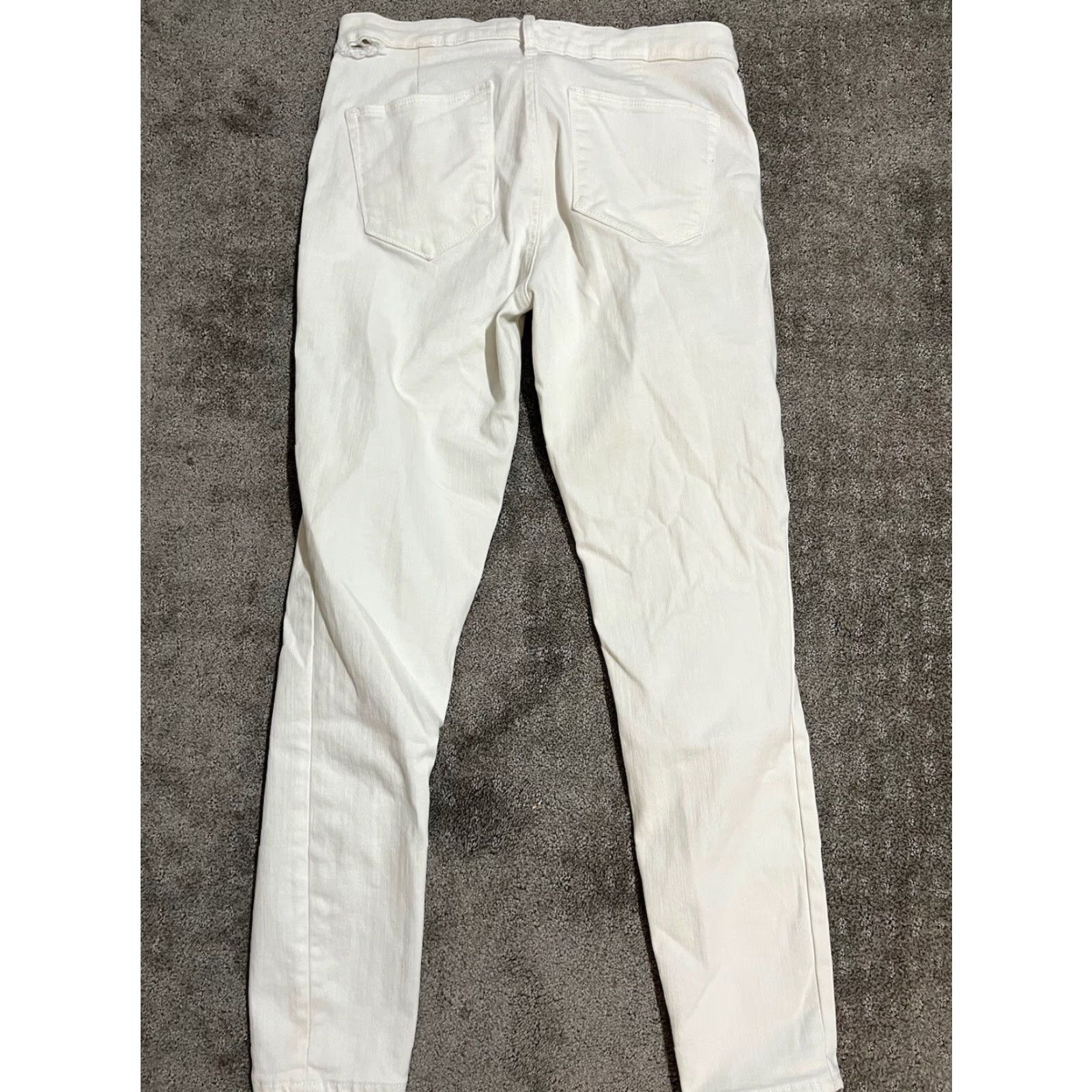 Gap Gap 1969 Jeans Regular Women Skinny White Denim Light Wash Stretch Dark Wash 29 Inseam 29 White Denim Jeans Skinny Stretch Gap 1969 Women’s Size 29" - 3 Thumbnail