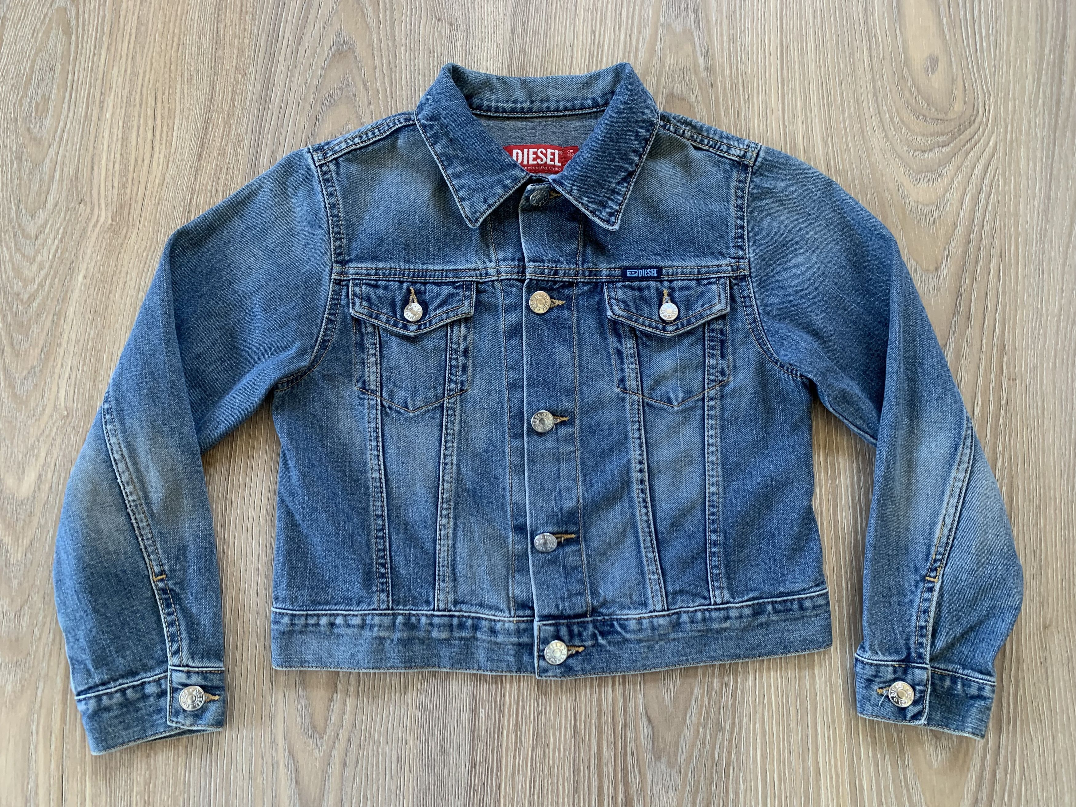 Diesel Diesel Kids Vintage Blue Denim Jacket Size XXS / US 00 / IT 34 - 3 Thumbnail