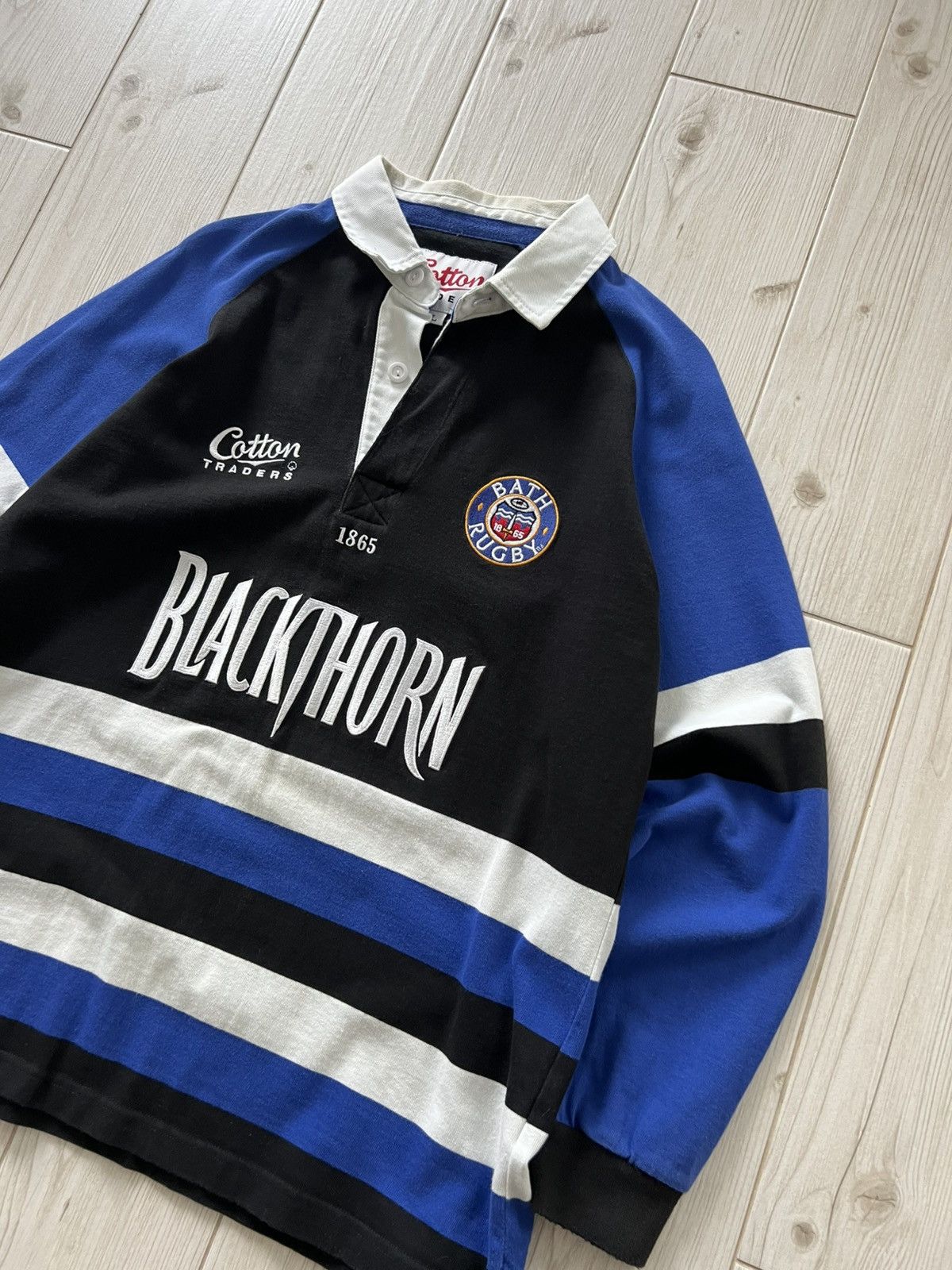 Cotton Traders Vintage Cotton Traders Bath Rugby Long Sleeve Rugby Shirt Size US L / EU 52-54 / 3 - 6 Thumbnail