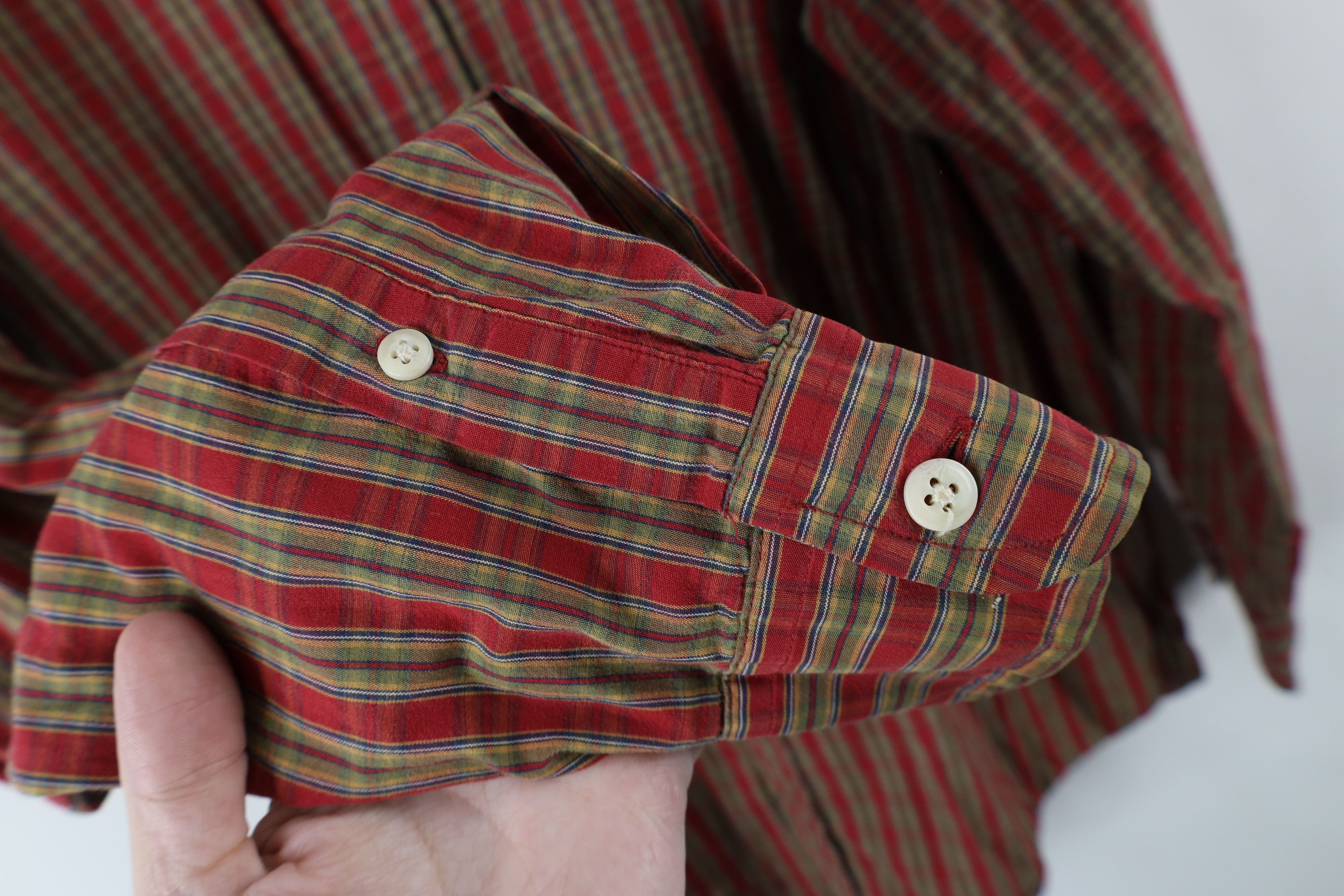 Nautica × Vintage Vintage 90s Nautica Collared Button Down Shirt Plaid Cotton Size US S / EU 44-46 / 1 - 7 Thumbnail
