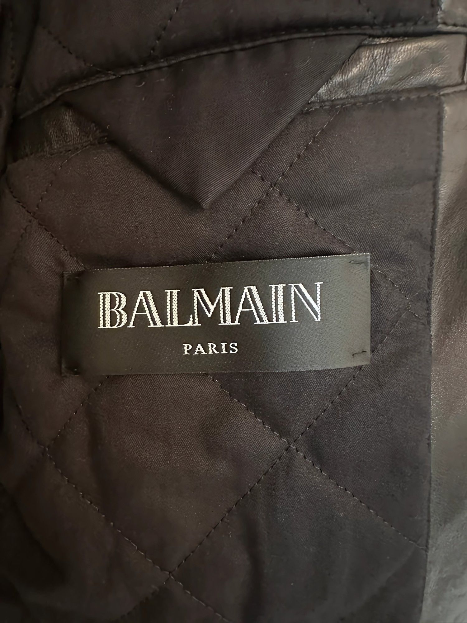 Balmain ICONIC LEATHER BIKER JACKET Size US M / EU 48-50 / 2 - 6 Thumbnail