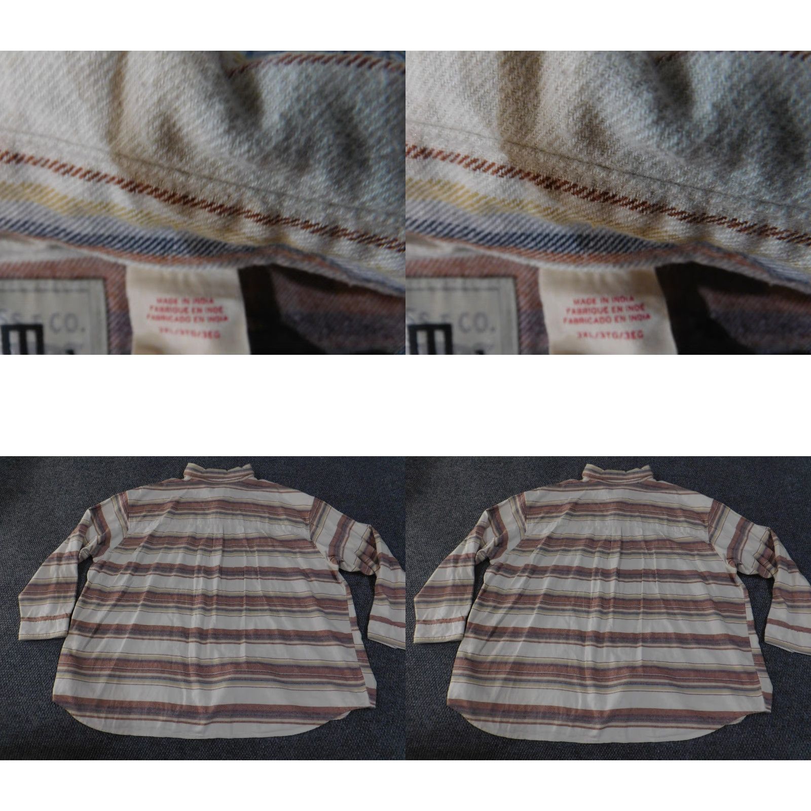 Levi's VINTAGE Levi's Shirt Mens 3XL Loose Fit Striped Ivory Button-Down Long Sleeve" Size US XXL / EU 58 / 5 - 8 Thumbnail