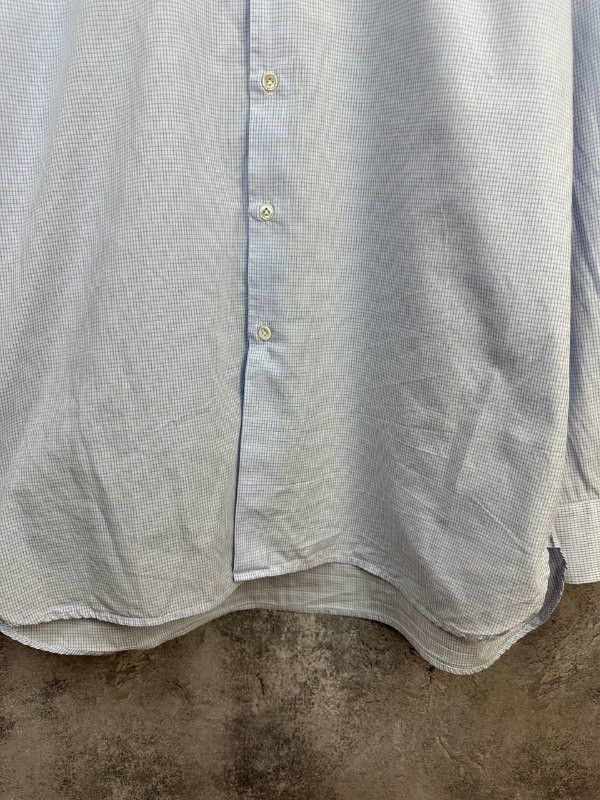 Pal Zileri Pal Zileri Luxury Italian Cotton Poplin Micro Check Shirt Size US XXL / EU 58 / 5 - 7 Thumbnail
