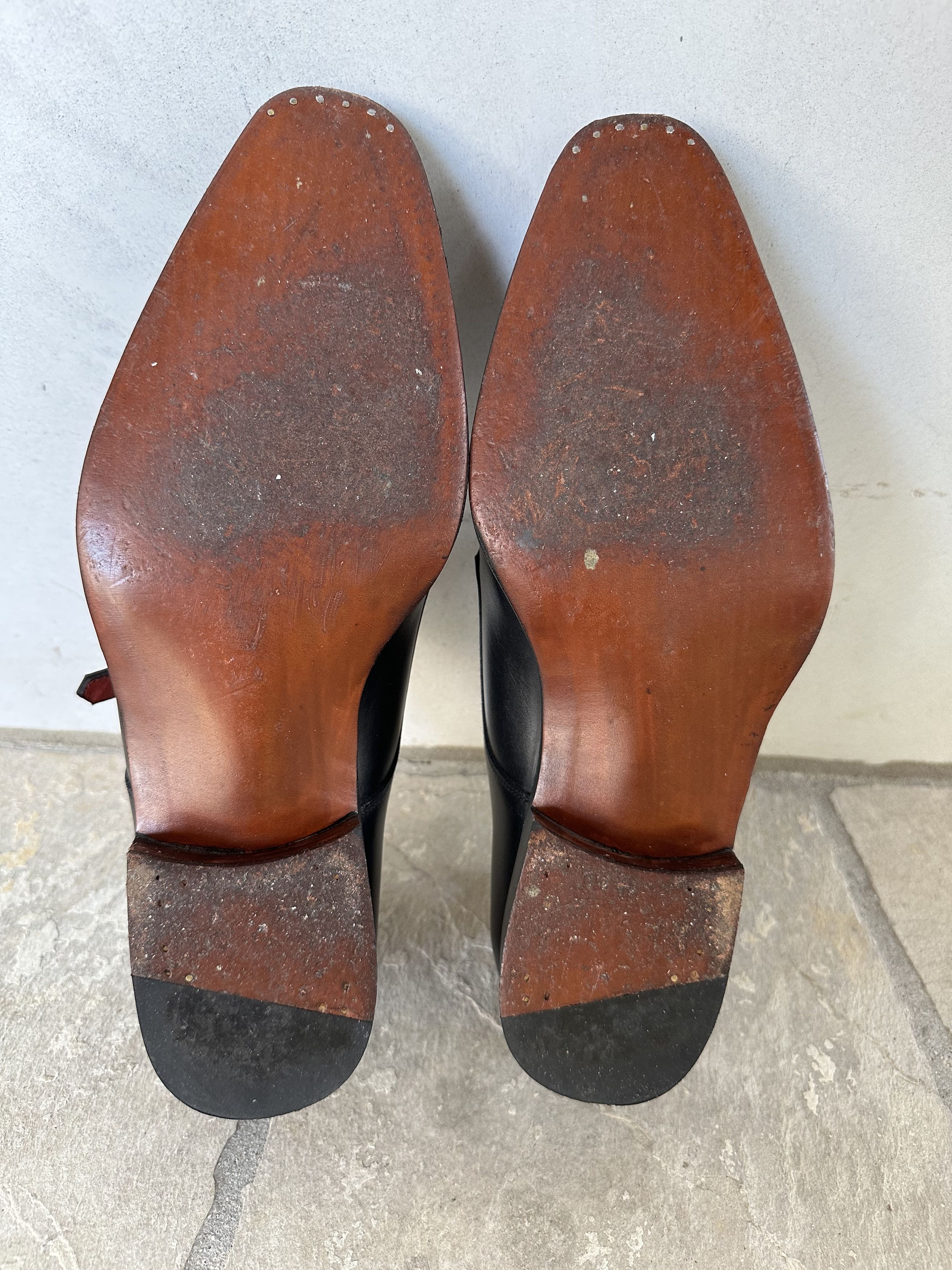 Cobbler Union Double Monk Strap Black Calfskin Size US 8.5 / EU 41-42 - 6 Thumbnail