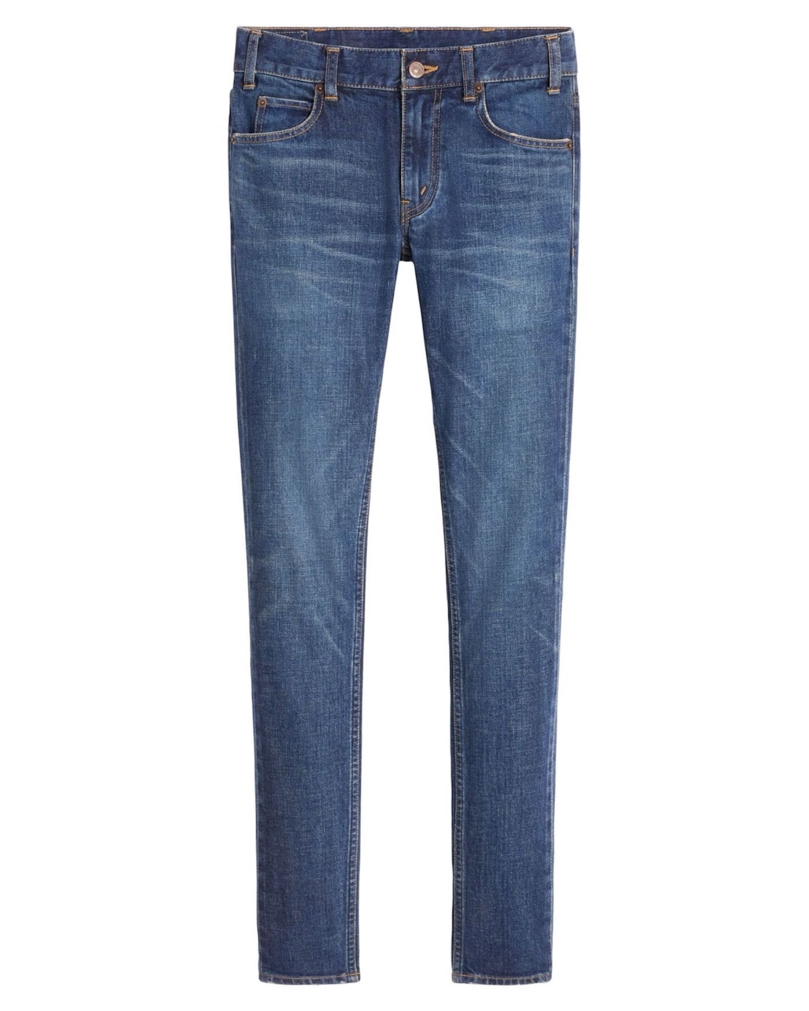 Celine 2N962067S.07DU Skinny Low-Rise Jeans in Dark Union Wash Deni Size 28" / US 6 / IT 42 - 1 Thumbnail
