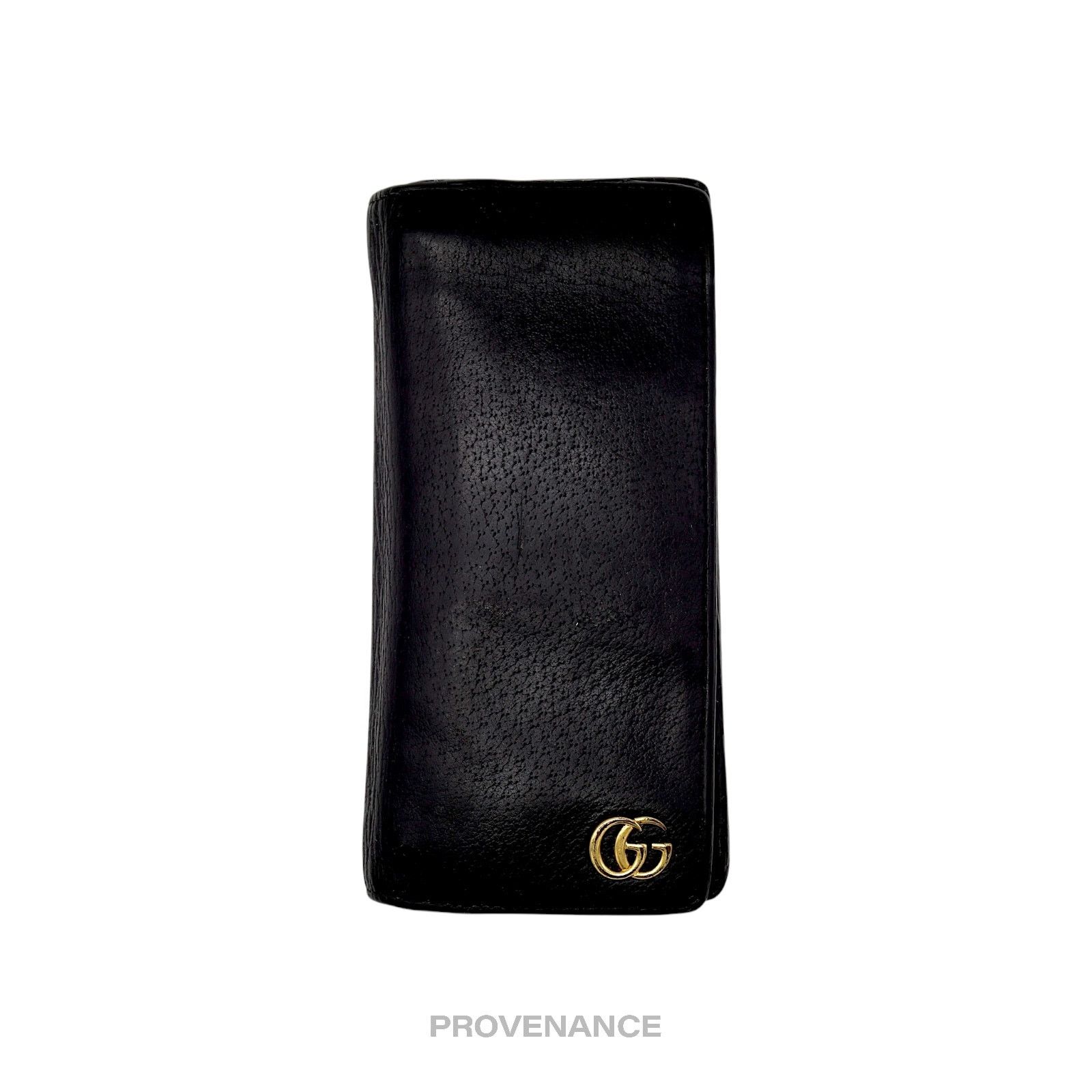 Gucci 🔴 Gucci GG Marmont Long Wallet - Black Leather Size ONE SIZE - 1 Thumbnail