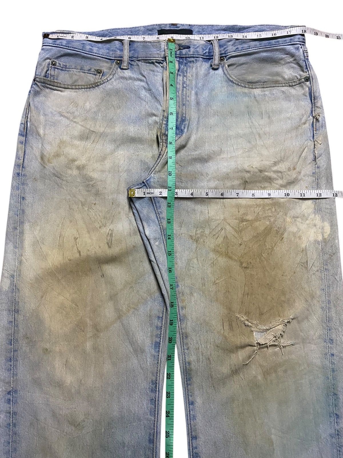 Japanese Brand Vintage Japanese Brand Uniqlo Crazy Mud Wash Distressed Jean Size US 36 / EU 52 - 14 Thumbnail