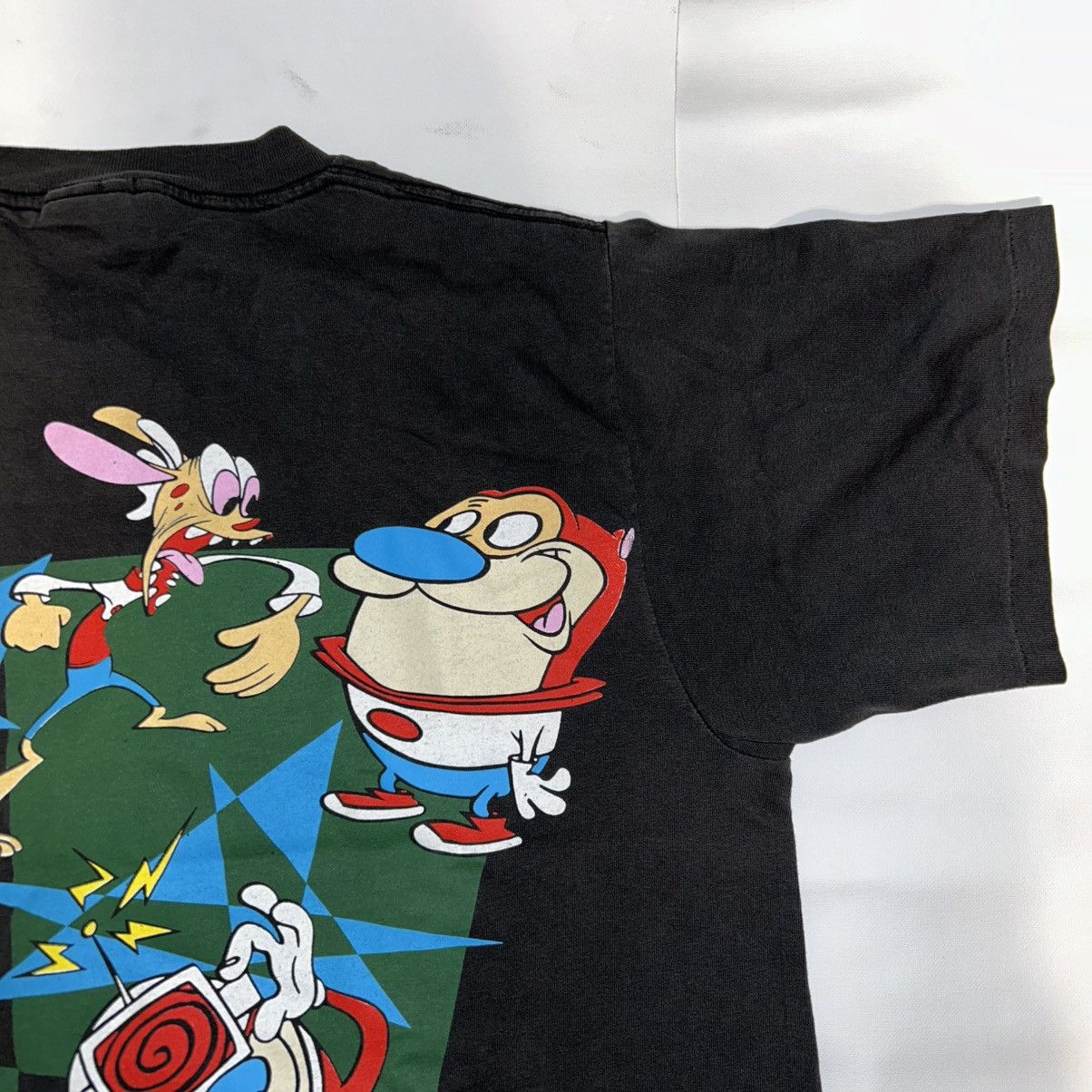 Changes Ren and Stimpy Wrap Around T-Shirt 1992 Nickelodeon Changes Size US L / EU 52-54 / 3 - 8 Thumbnail