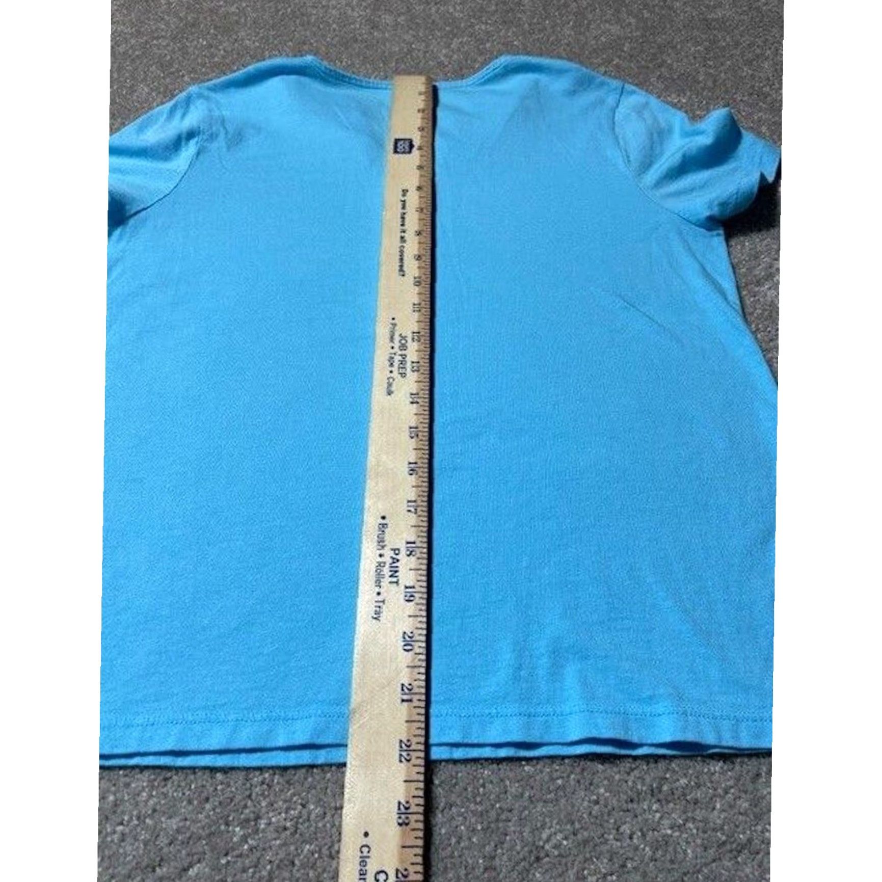 Talbots Talbots Petites Blouse MP Cotton Modal Ruffles V-Neck Short Sleeve Blue Casual Office Travel Womens Size M / US 6-8 / IT 42-44 - 4 Thumbnail