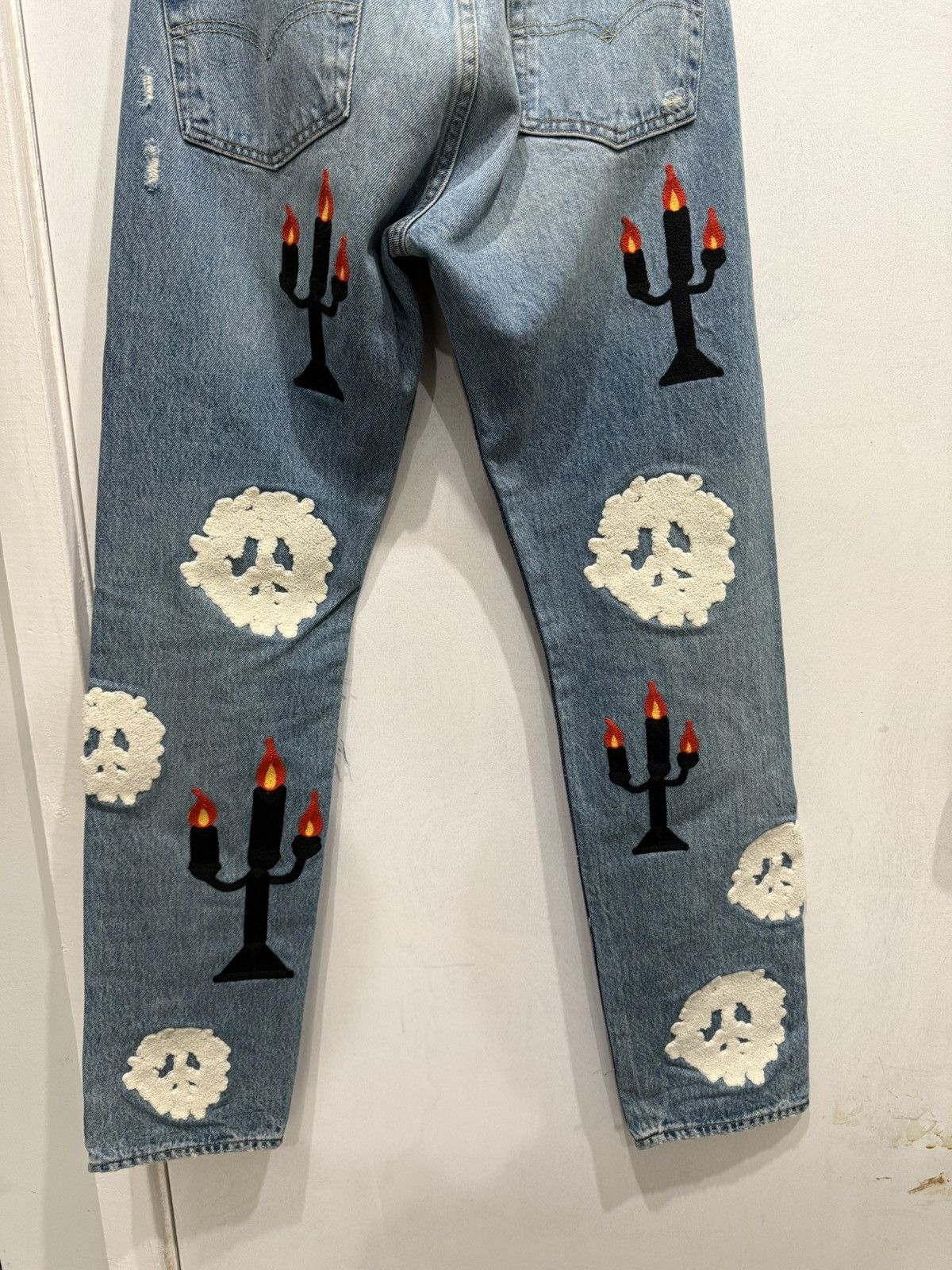 DENIM TEARS × Virgil Abloh Virgil Abloh Denim Tears 'Message in a Tear' Size US 29 - 18 Thumbnail