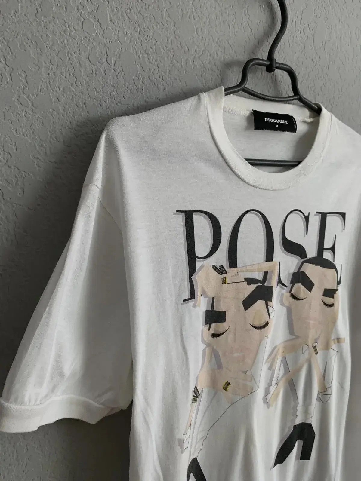 Dsquared2 Vintage Y2K Dsquared2 "POSE" T-Shirt dsquared2 white Size US M / EU 48-50 / 2 - 5 Thumbnail