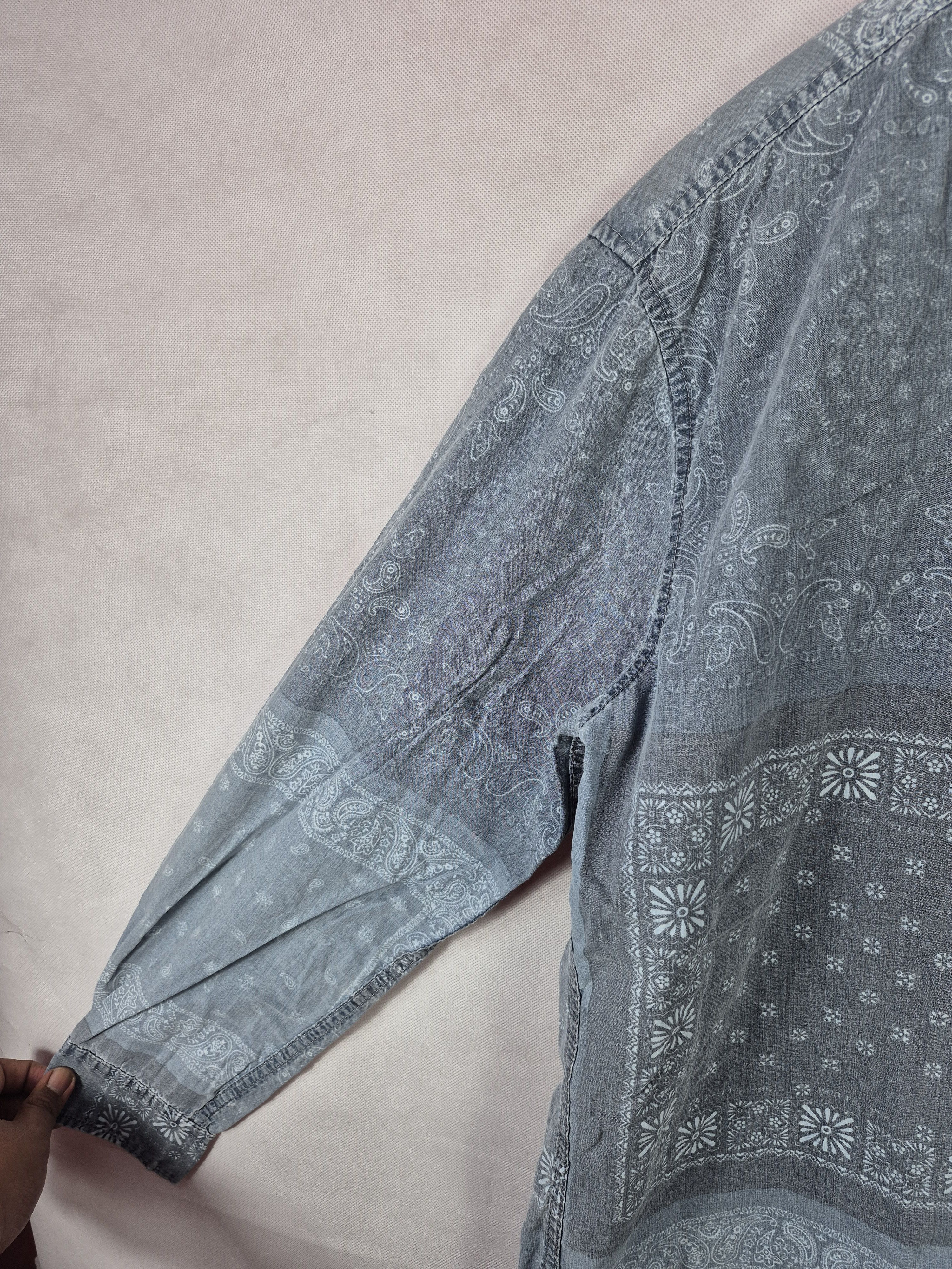 Hush Puppies 🔥 Hush Puppies Bandan Floral Paisley Button Up Shirt Size US L / EU 52-54 / 3 - 6 Thumbnail