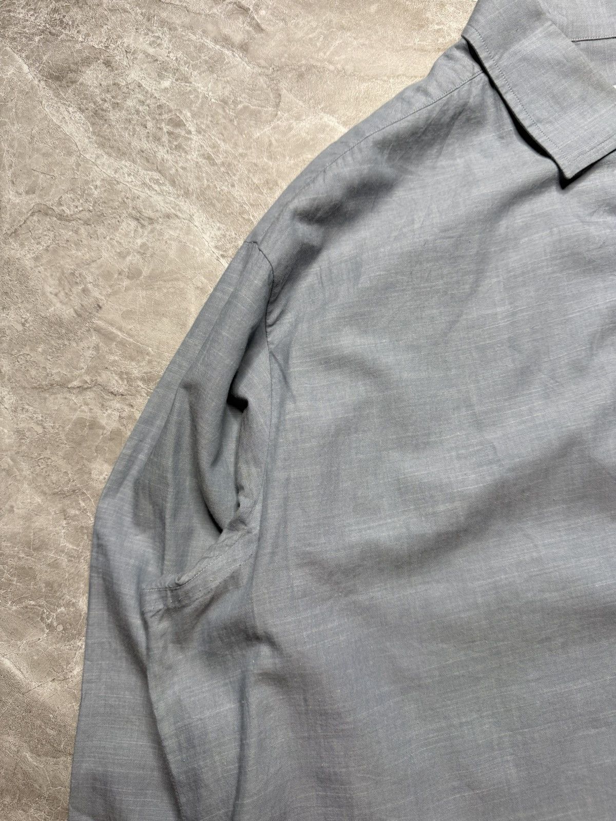 Loro Piana Loro Piana Andre Pad Cotton-Cashmere Blend Shirt Size US XXL / EU 58 / 5 - 5 Thumbnail