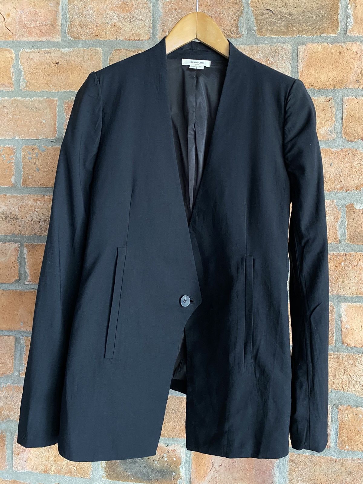 Helmut Lang HELMUT LANG New York Black Deep V-Neck Blazer Size XS / US 0-2 / IT 36-38 - 17 Thumbnail