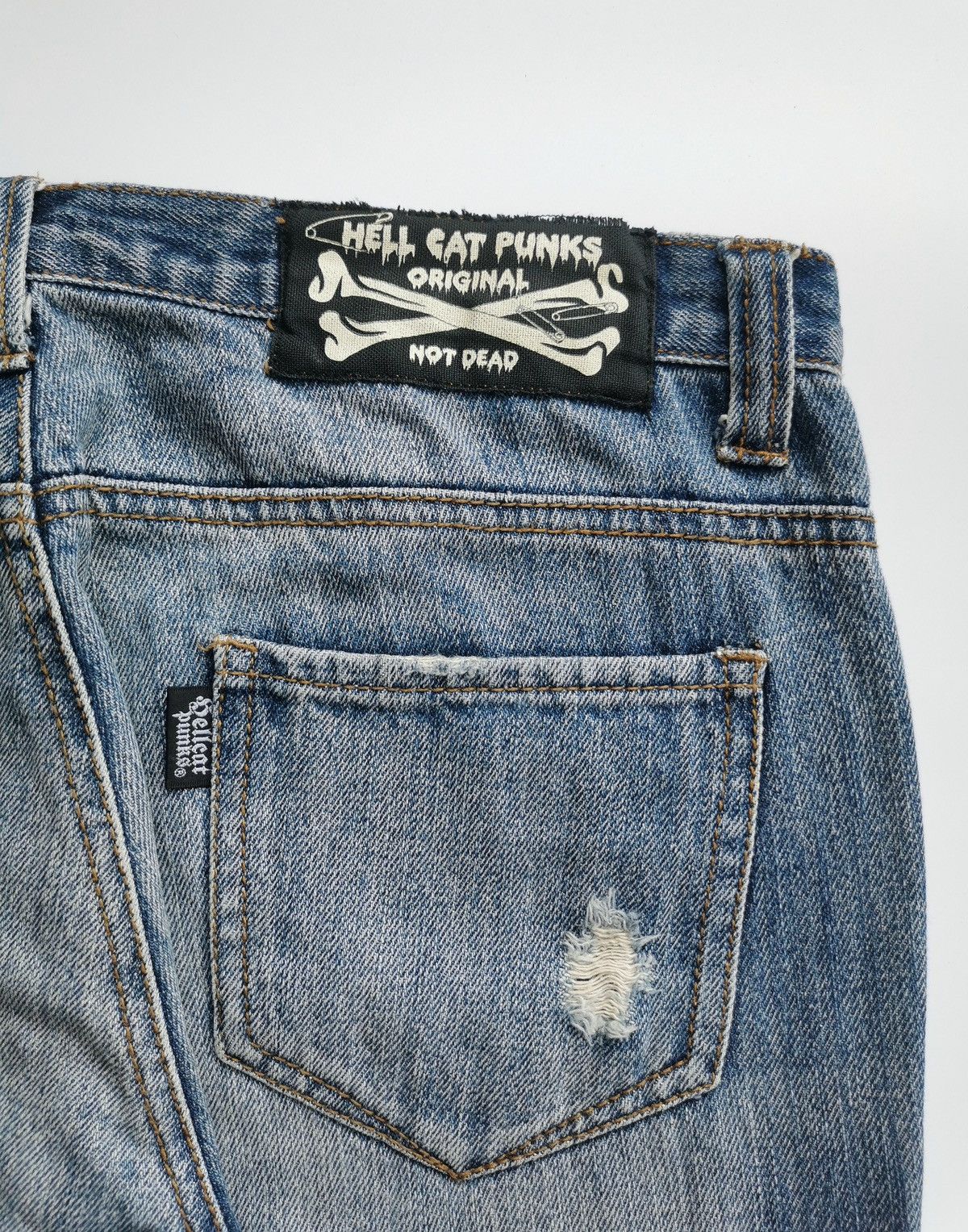 Seditionaries Hell Cat Punks Treble Clef Pyramid Stud Zipper Jean Vivienne Size 30" / US 8 / IT 44 - 10 Thumbnail