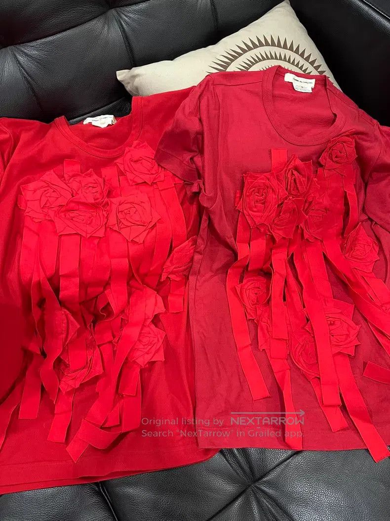 Comme des Garcons Comme des Garcons Blood Rose Cotton Short Sleeve Size S / US 4 / IT 40 - 2 Thumbnail