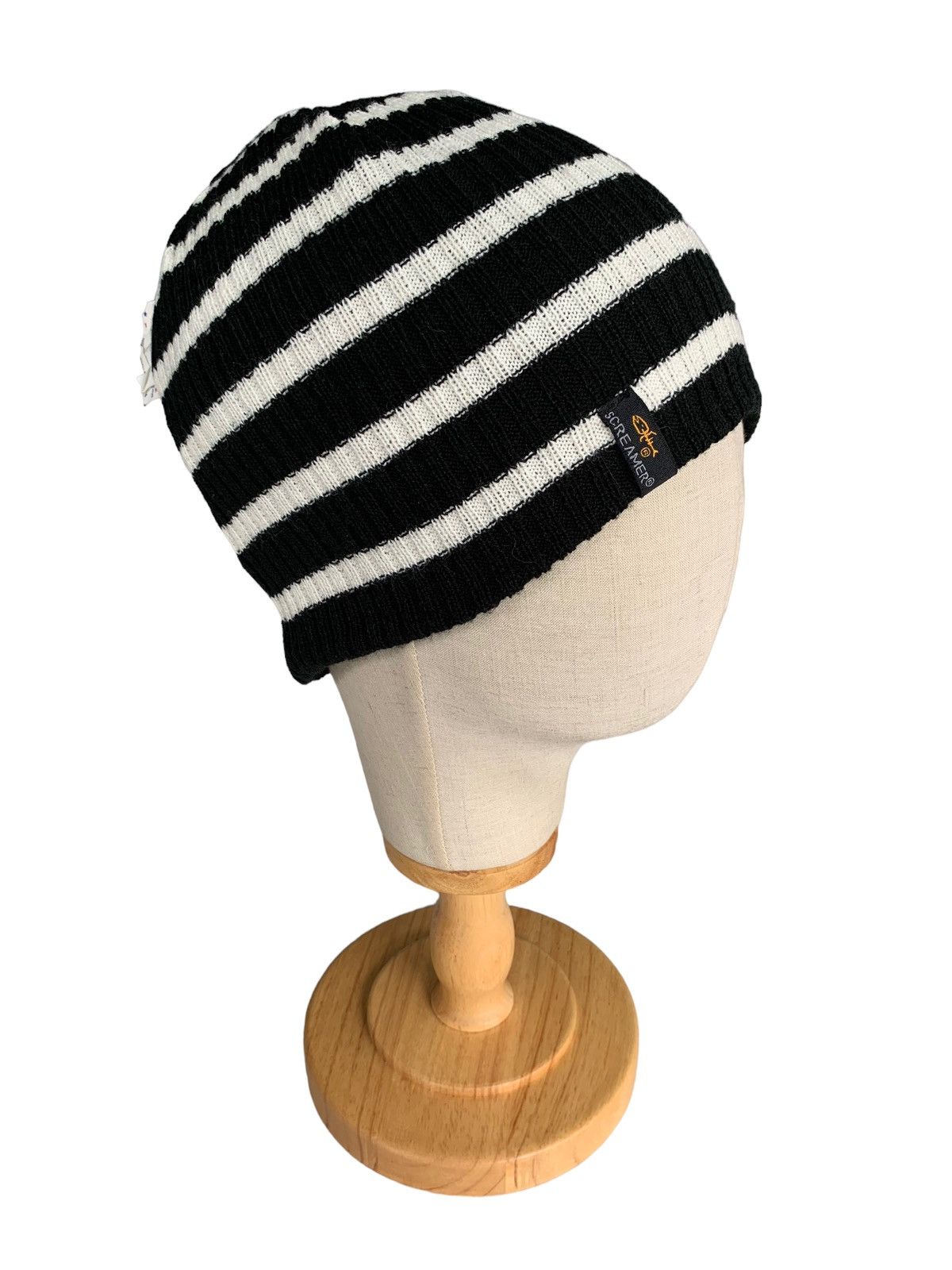 Japanese Brand × Vintage Screamer Stripes Reversible Rare Beanie Hats Size ONE SIZE - 1 Thumbnail