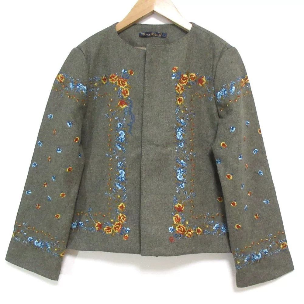 Other Floral Embroidered Wool Jacket Size M / US 6-8 / IT 42-44 - 1 Thumbnail