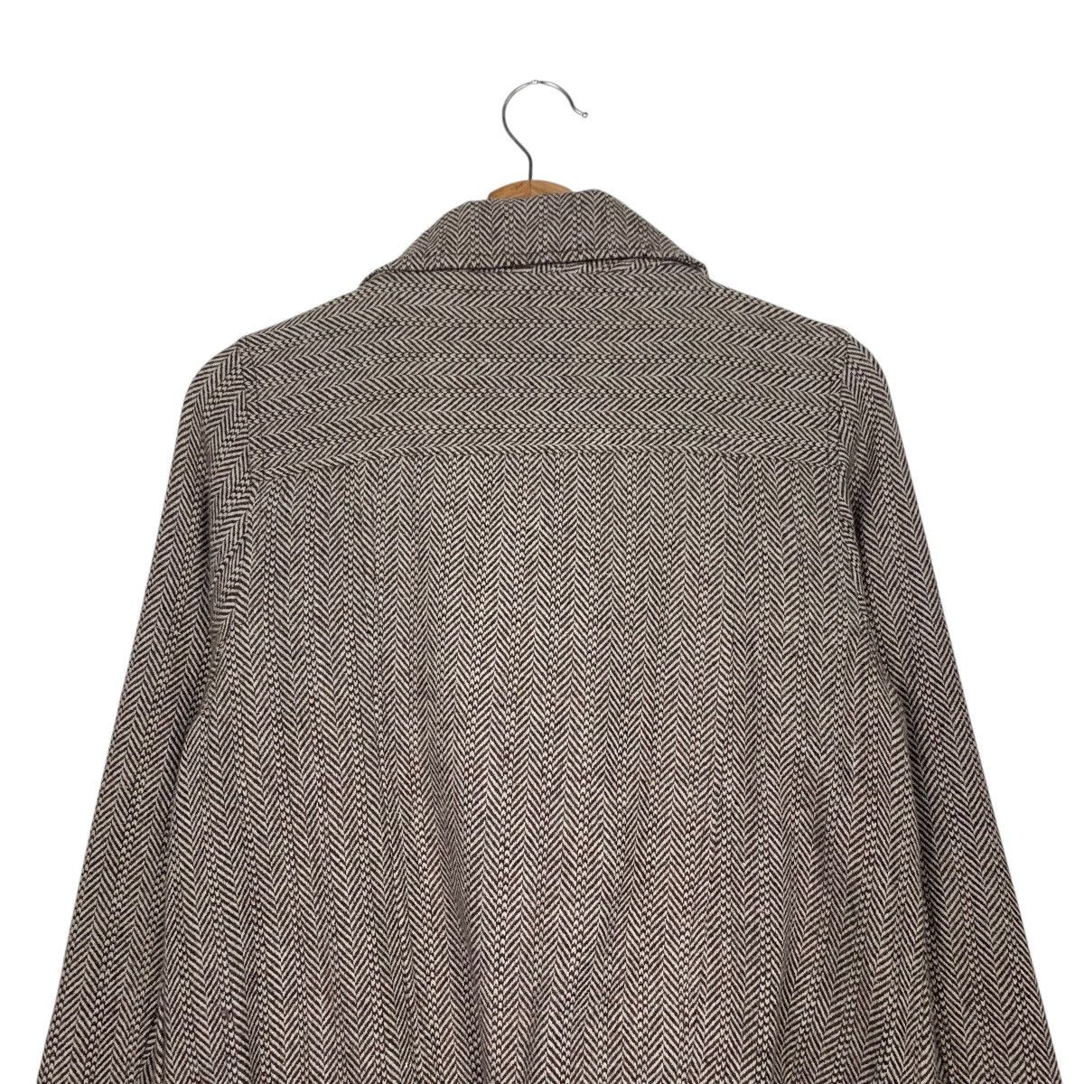 Japanese Brand FOR MEN GIRL Herringbone Double Collar Jacket #2452-C110 Size M / US 6-8 / IT 42-44 - 8 Thumbnail