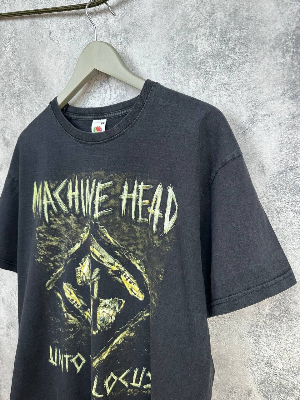 Band Tees Machine Head "Unto The Locust" Bulldozer Band Tee T-Shirt Size US L / EU 52-54 / 3 - 5 Thumbnail
