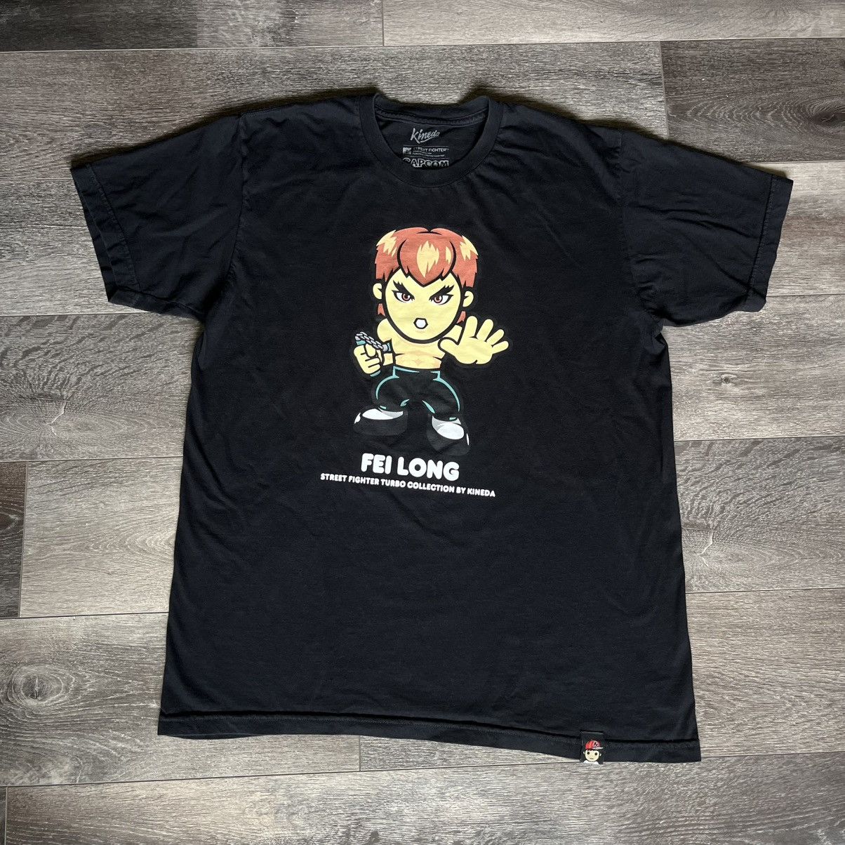 Anime Vintage 2000s Kineda Street Fighter Fei Long Graphic T Shirt Size US L / EU 52-54 / 3 - 1 Thumbnail