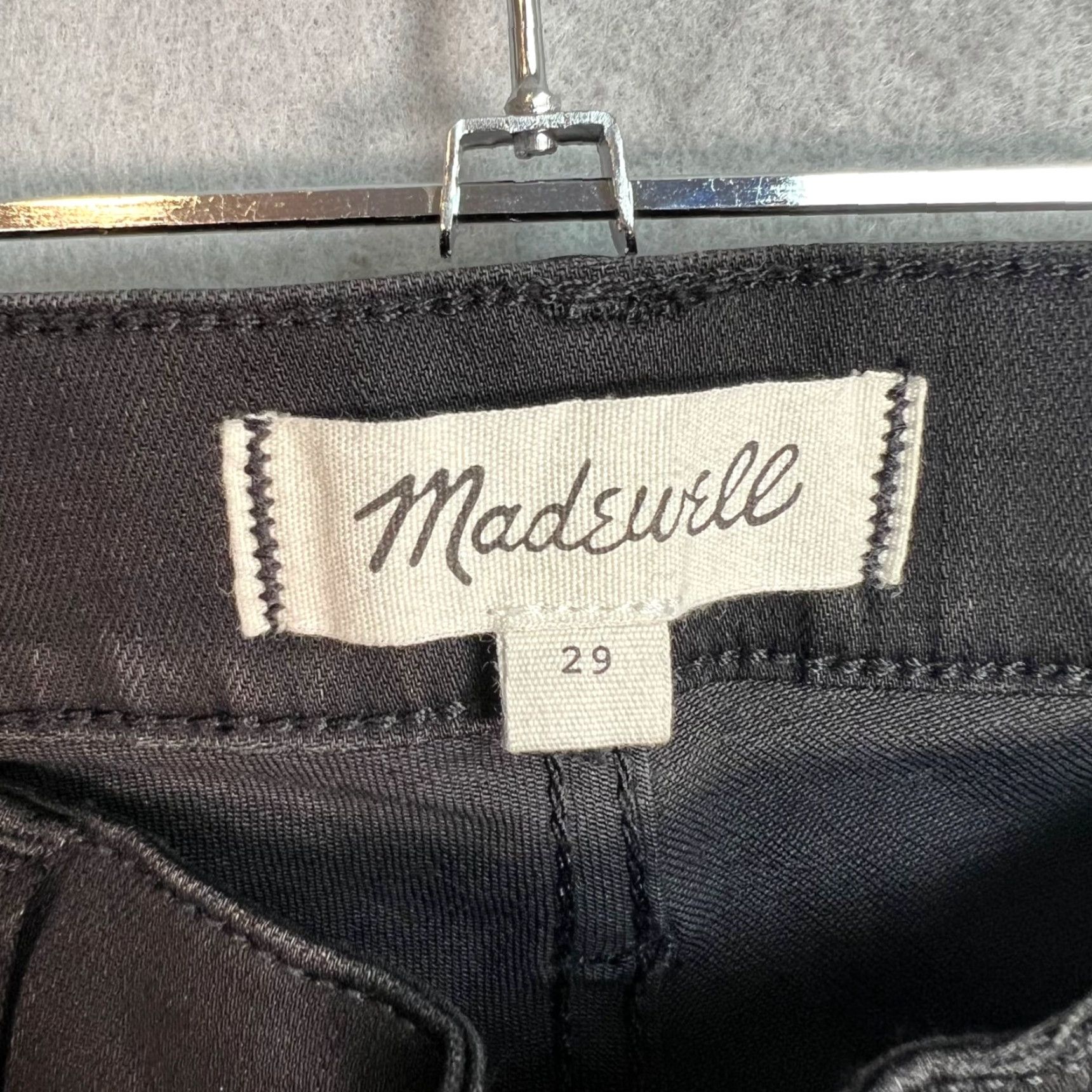 Madewell VINTAGE Madewell Black Maternity Skinny Jeans 29 Stretch Cotton Blend Womens Jeans Size 29" - 3 Thumbnail