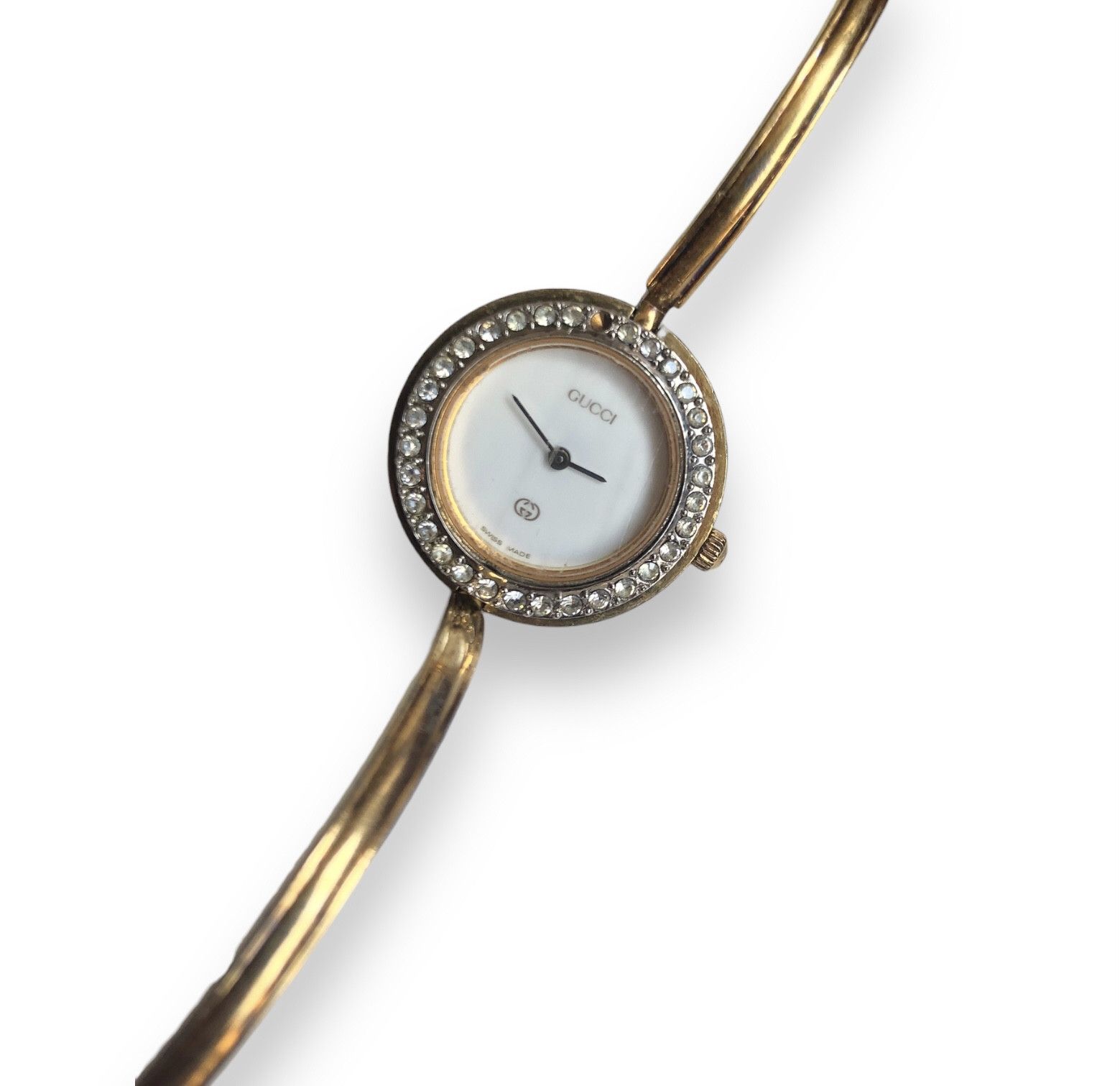 Gucci 💯Vintage GUCCI 1100L Ladies Bangle Gold Bracelet Watch Size ONE SIZE - 5 Thumbnail
