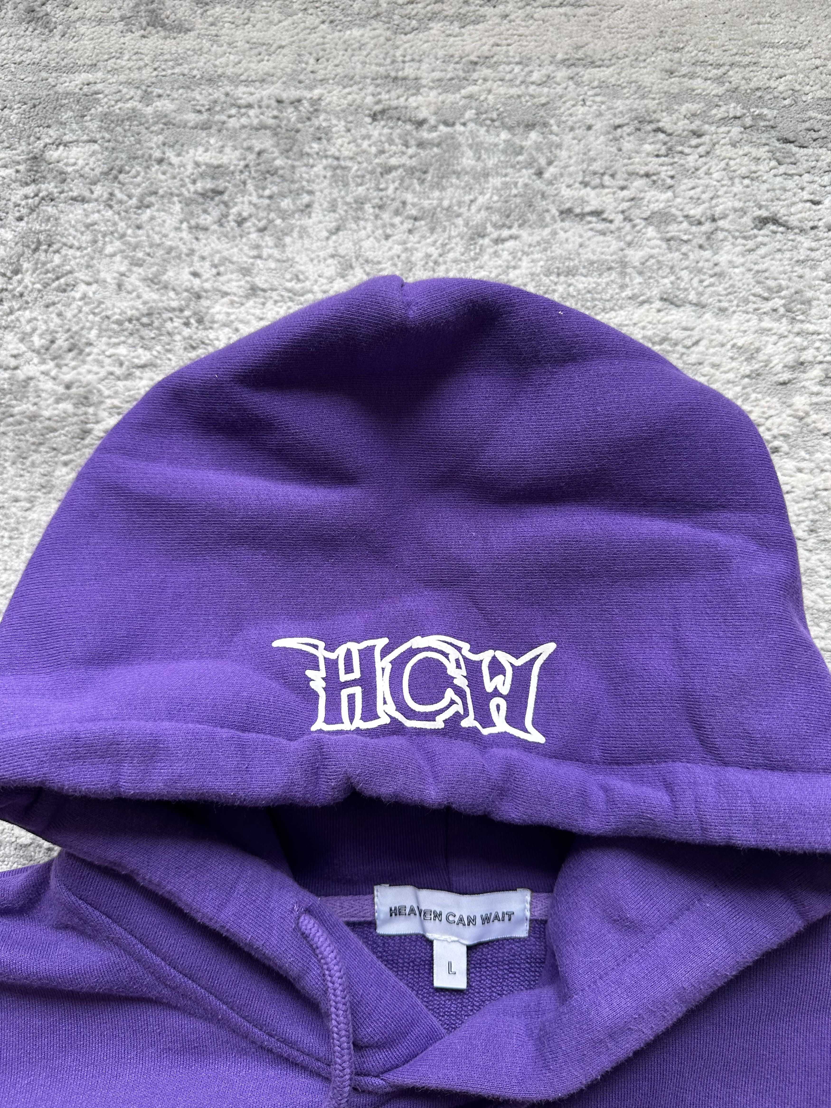 Vintage Heaven Can Wait Vertigo Purple Hoodie Size US L / EU 52-54 / 3 - 6 Thumbnail