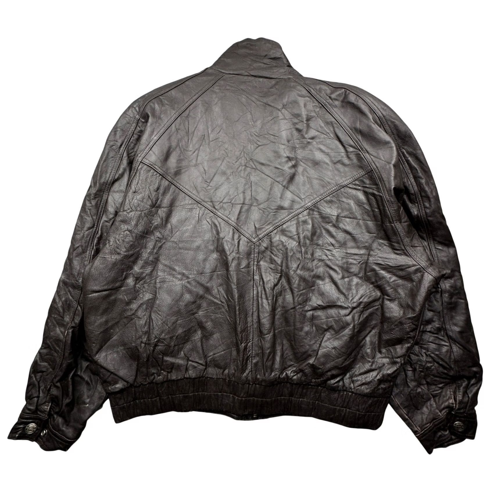 Vintage VINTAGE Wilsons The Leather Experts Thinsulate Full Zip Bomber Jacket Men XL Lined Black Size US XL / EU 56 / 4 - 2 Thumbnail