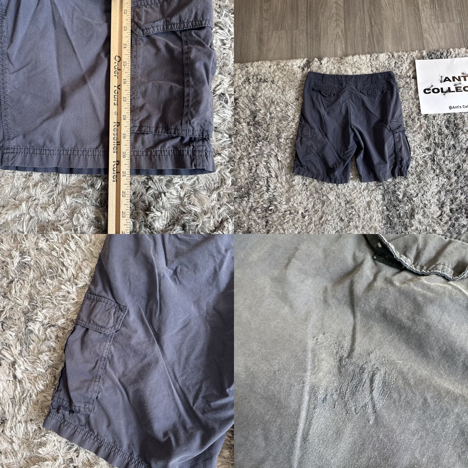 Vintage VINTAGE Sonoma Men Cargo Shorts Sun Faded 00’s Blue Multi Pocket 38 Sun Faded Y2K Size US 38 / EU 54 - 8 Thumbnail