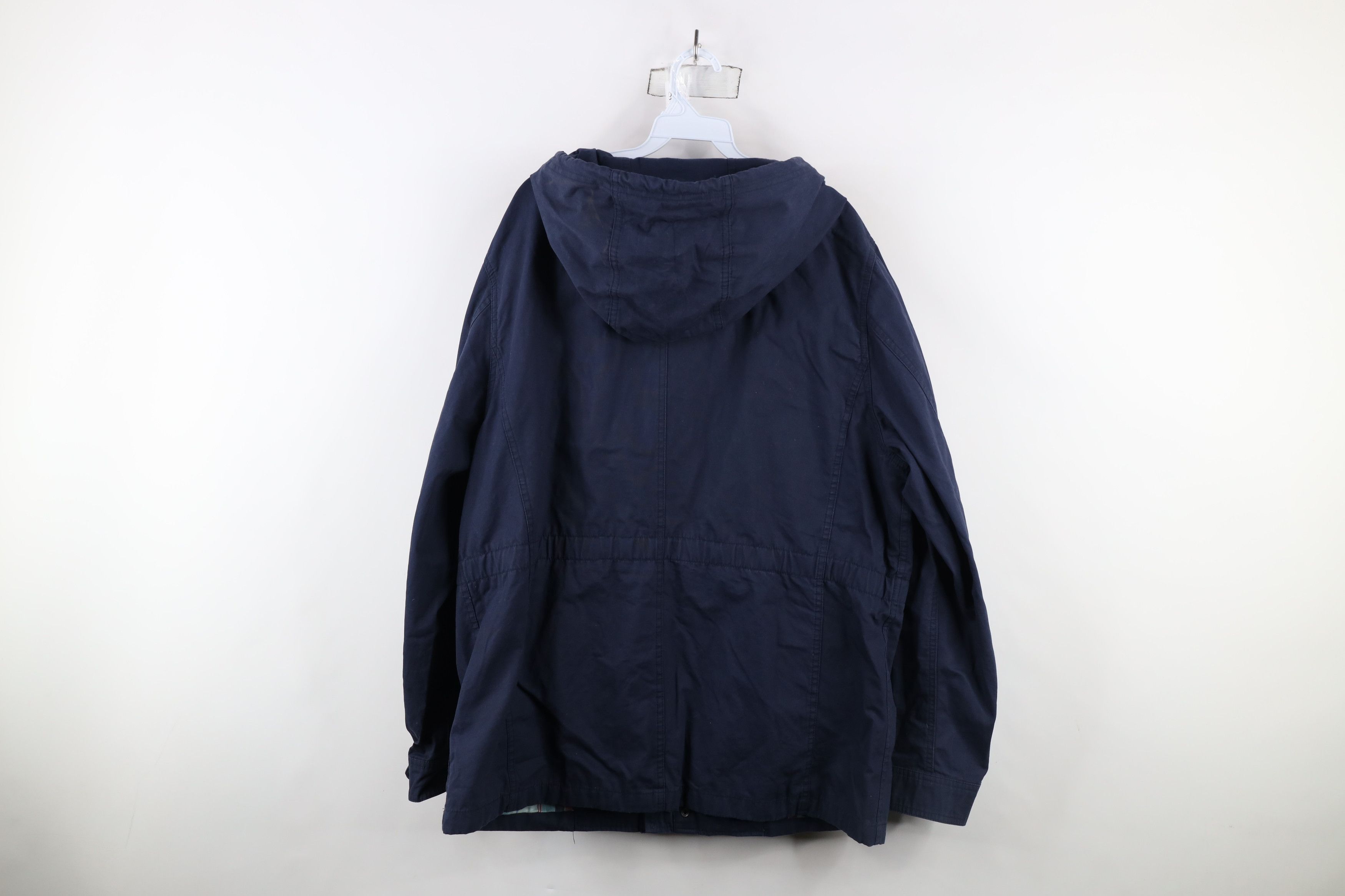 Gap × Vintage Vintage Y2K Gap Flannel Lined Hooded Utility Parka Jacket Size US XL / EU 56 / 4 - 13 Thumbnail