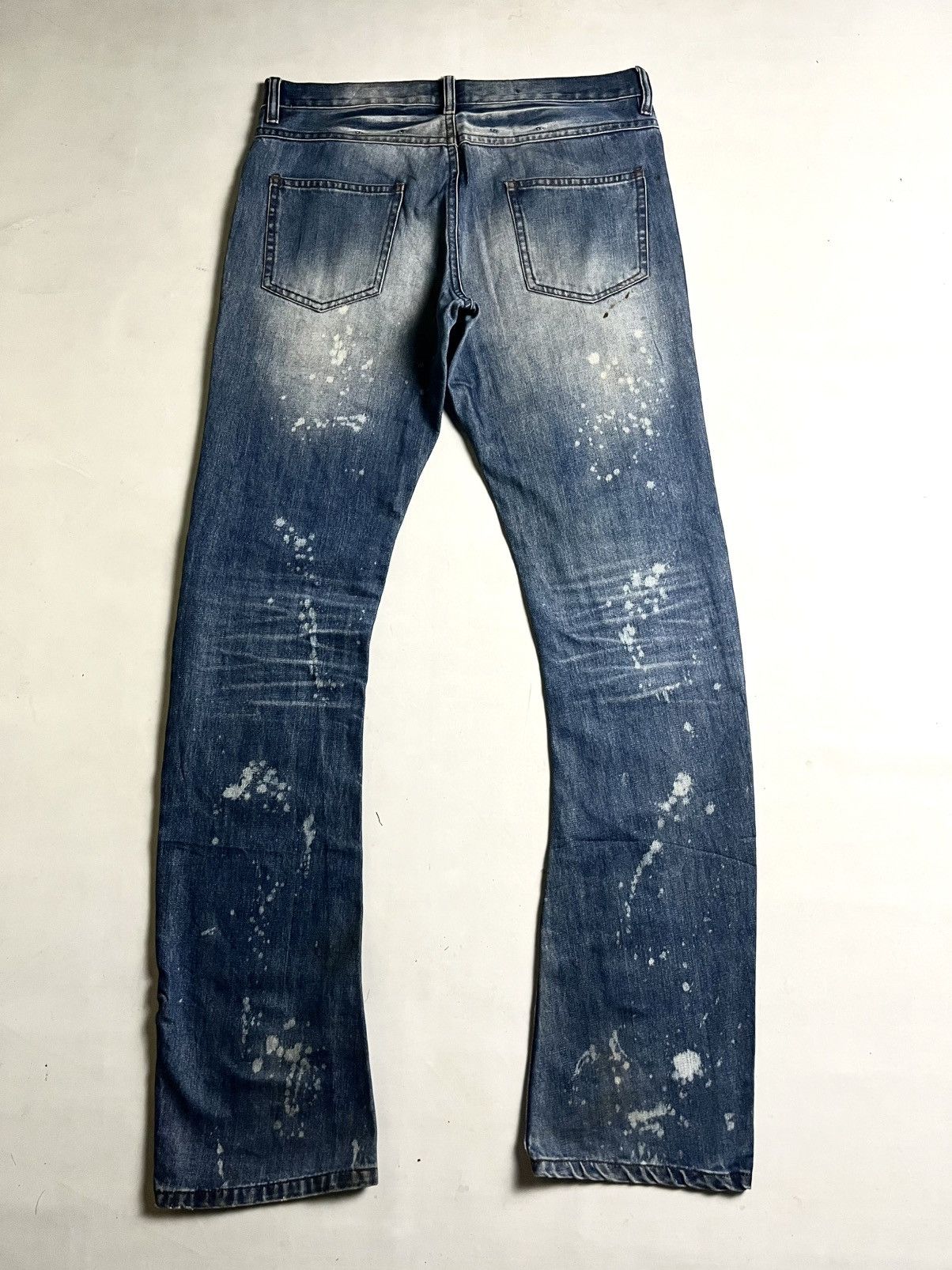 Tornado Mart 🌴BIDDING OFFER🌴00s Schlussel Distrress Sashiko denim Size US 33 - 6 Thumbnail