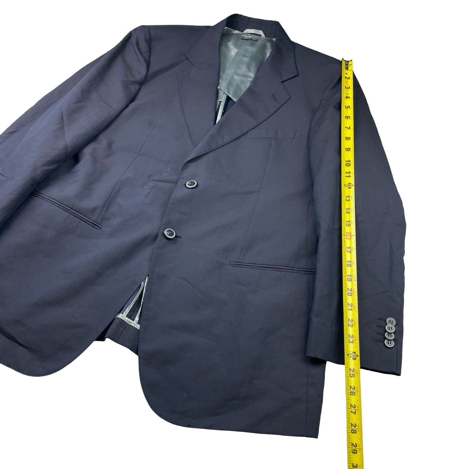 Giorgio Armani Giorgio Armani Black Label Men's Slim Fit 2-Button Blazer Na Size 46R - 13 Thumbnail
