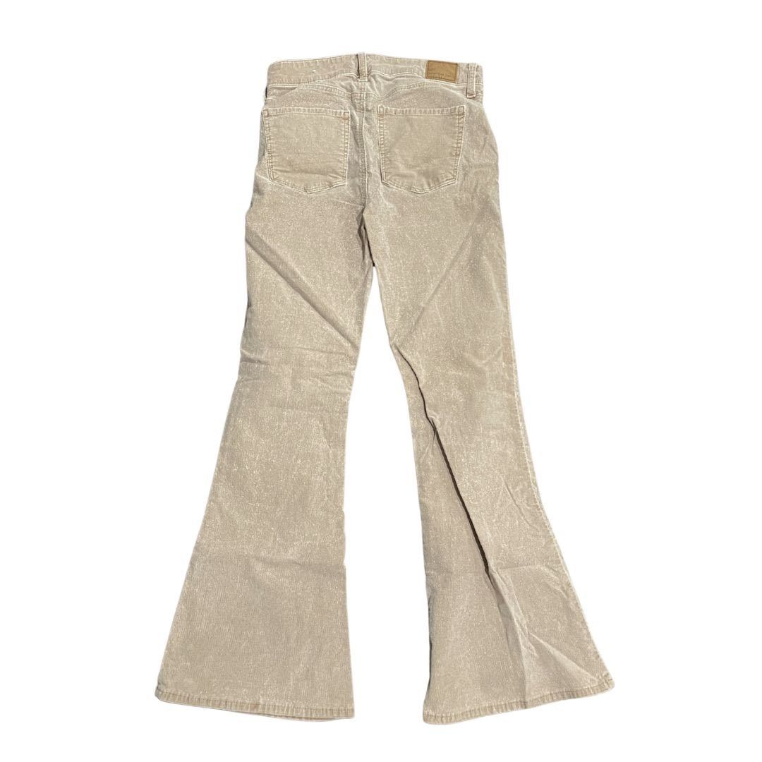 American Eagle Outfitters Stretch Corduroy Super High Waisted Flare Pants Y2K 90 Retro Size 27" / US 4 / IT 40 - 2 Thumbnail
