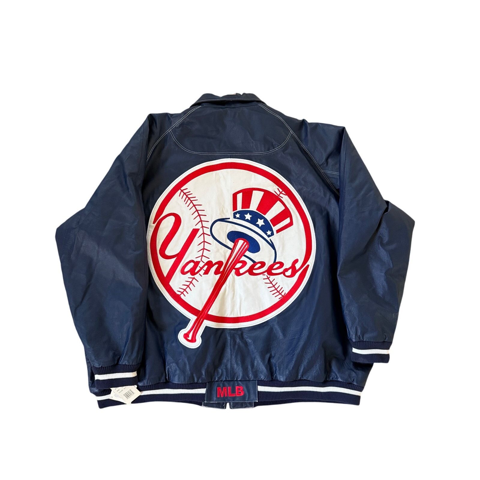 Other 6xl vintage genuine leather New York Yankees leather jacket Size US XXL / EU 58 / 5 - 2 Thumbnail