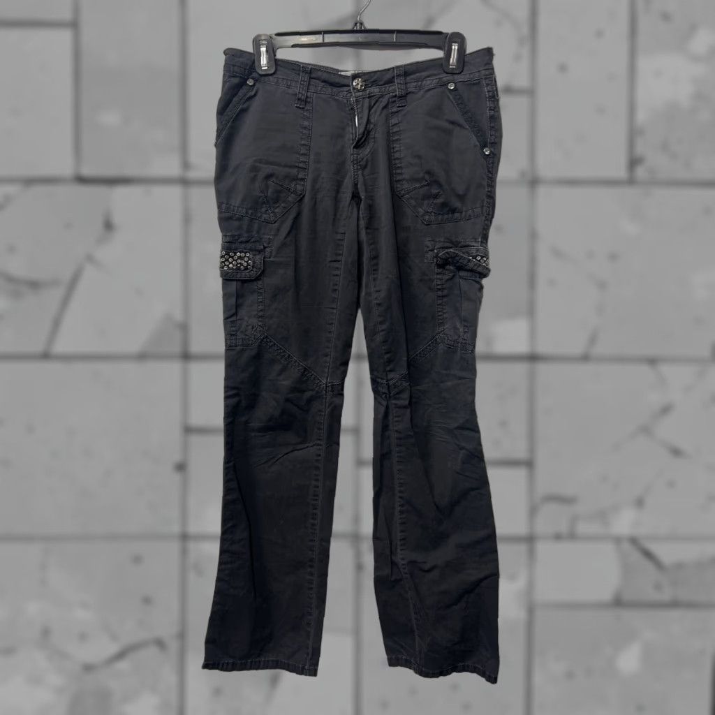 Miss Me Miss Me Womens Black Cargo Pants Size 26 30” Inseam Size 26" / US 2 / IT 38 - 1 Thumbnail