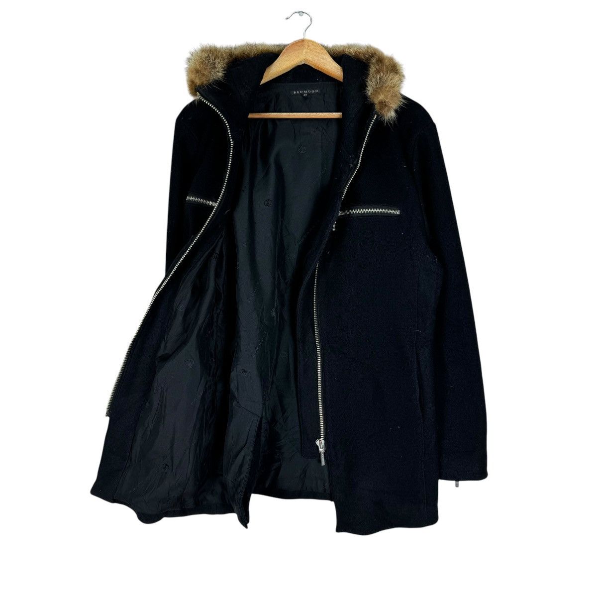 If Six Was Nine ☀️REDMOON FUR HOODIE CROSS ZIP JACKET LIKE 14TH ADDICTION Size US M / EU 48-50 / 2 - 7 Thumbnail