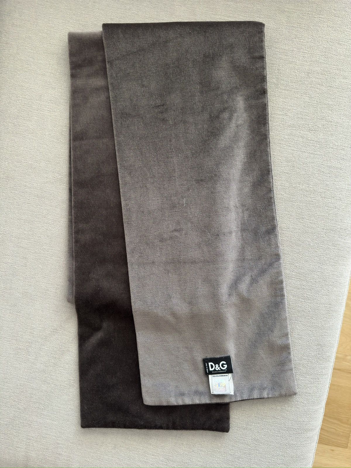 Dolce & Gabbana D&C Velvet Scarf Size ONE SIZE - 4 Thumbnail